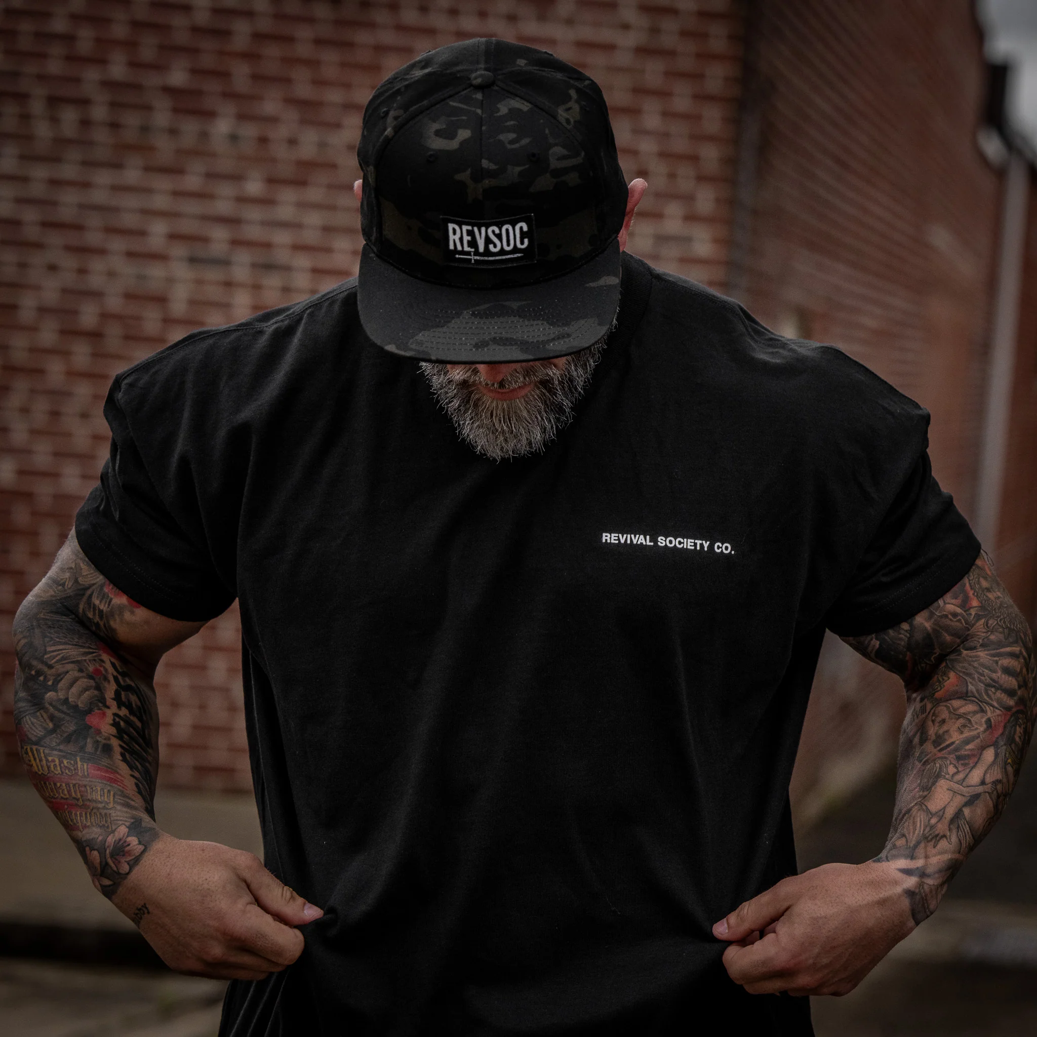 REVSOC Classic Patch Flatbill Hat - Image 11