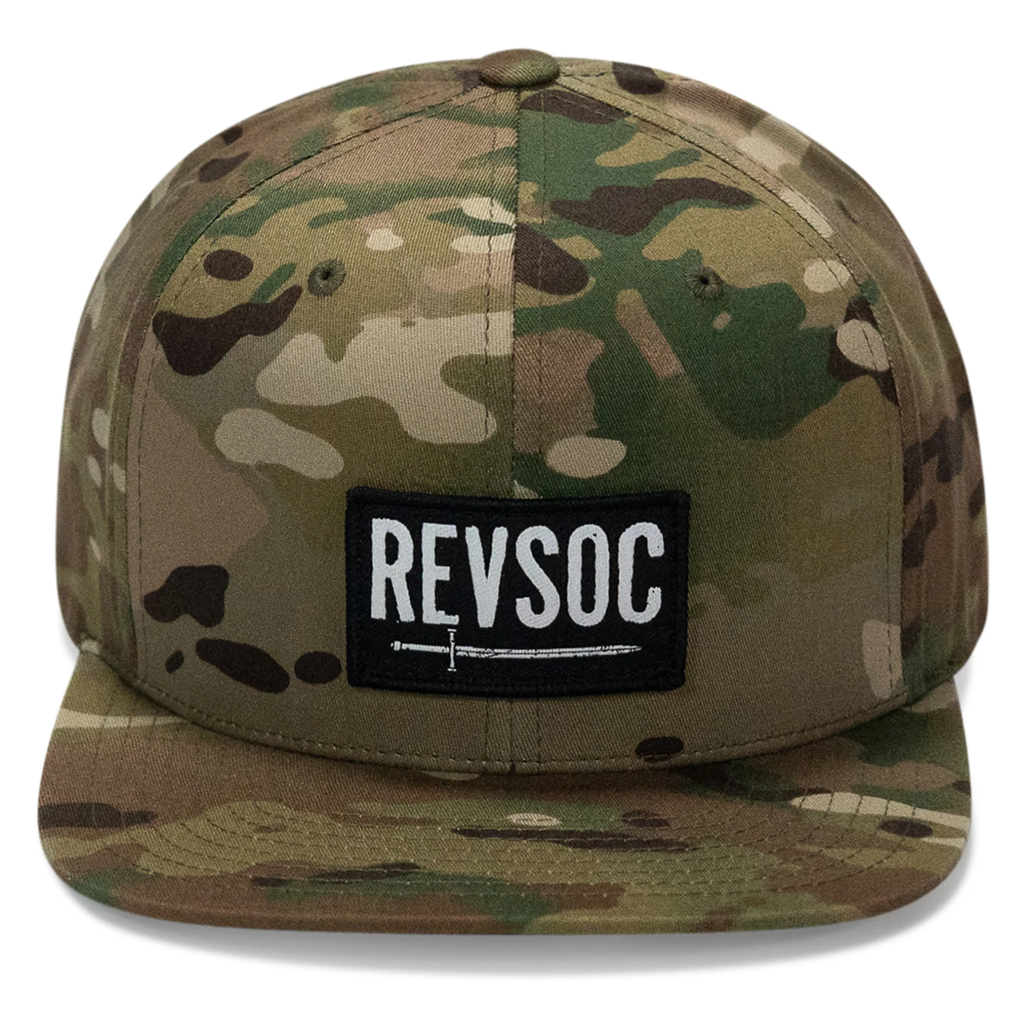 REVSOC Classic Patch Flatbill Hat - Image 40