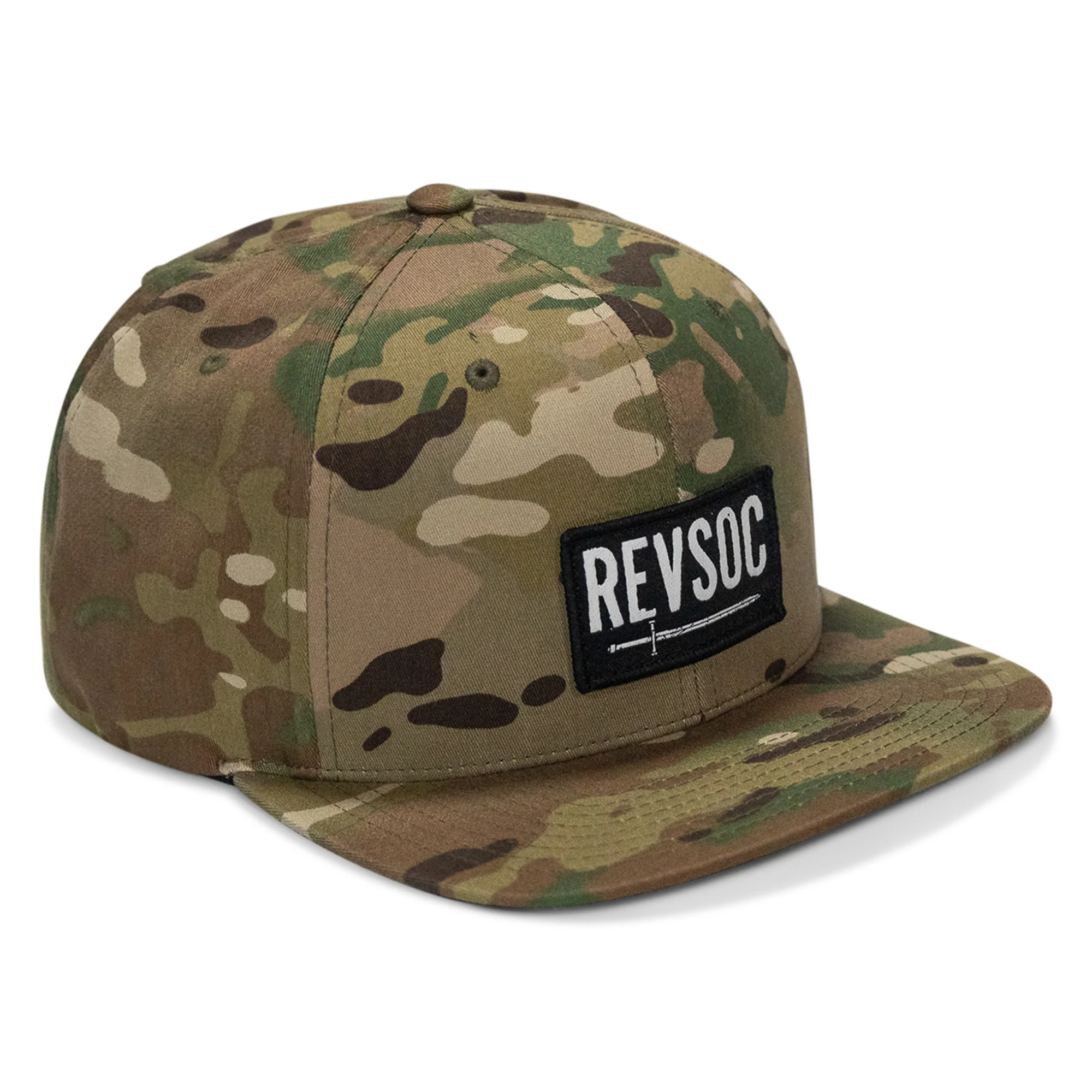 REVSOC Classic Patch Flatbill Hat - Image 42