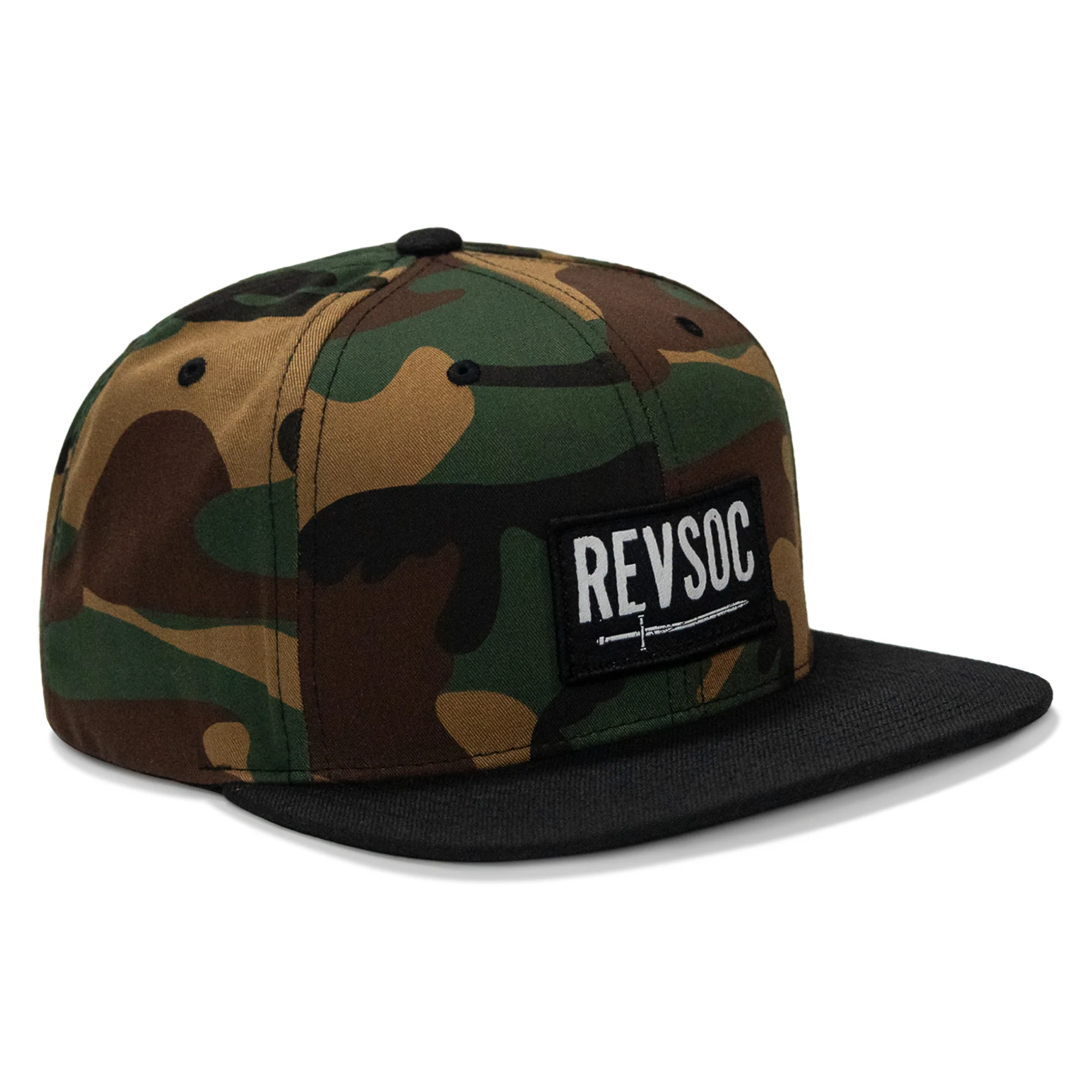 REVSOC Classic Patch Flatbill Hat - Image 47