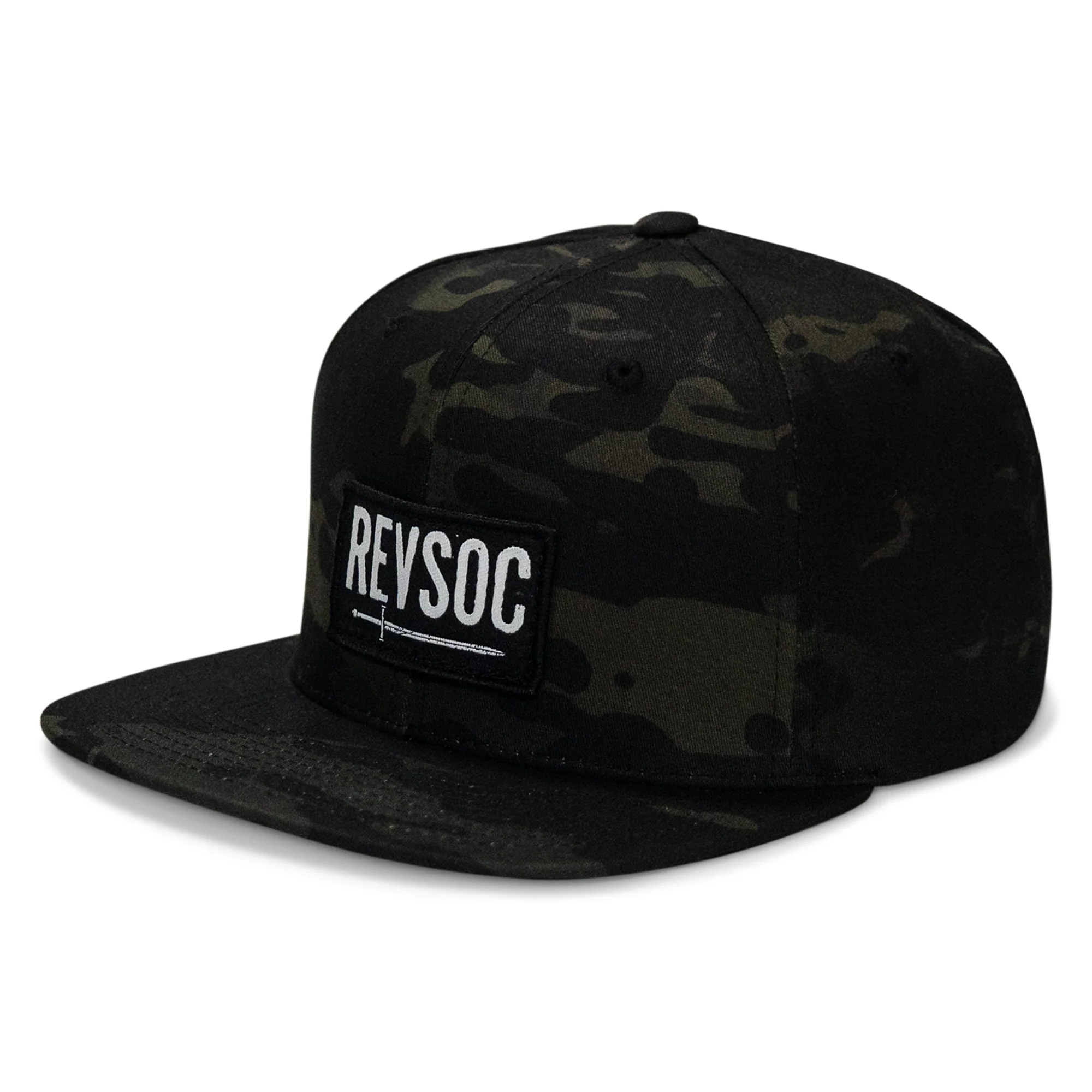 REVSOC Classic Patch Flatbill Hat - Image 7