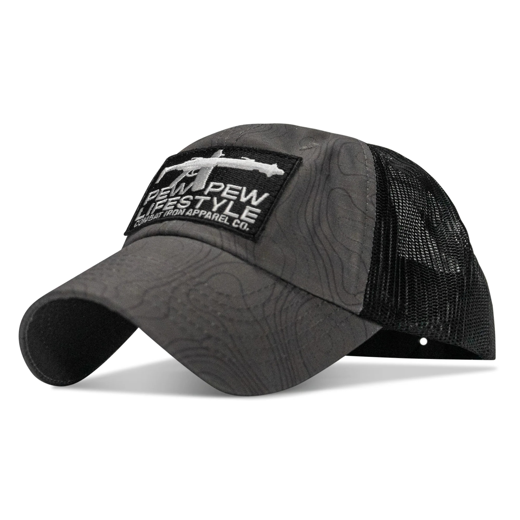 Ripstop Pew Pew Lifesyle Patch Tactical Ripstop Mesh Snapback Hat - Image 19