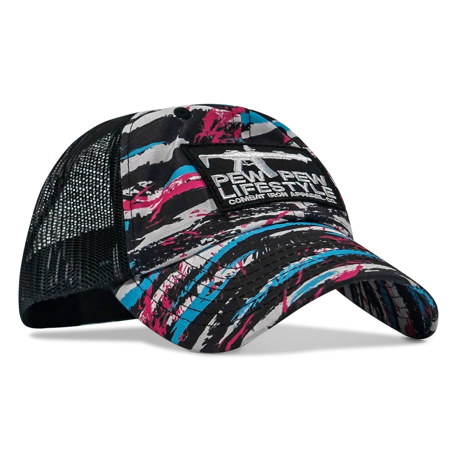 Ripstop Pew Pew Lifesyle Patch Tactical Ripstop Mesh Snapback Hat - Image 5