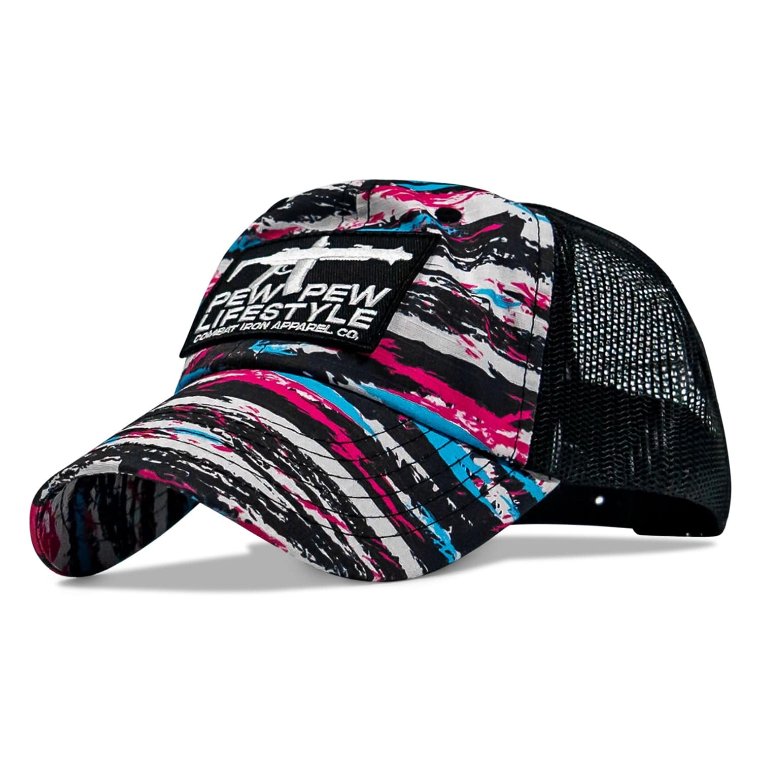 Ripstop Pew Pew Lifesyle Patch Tactical Ripstop Mesh Snapback Hat - Image 6