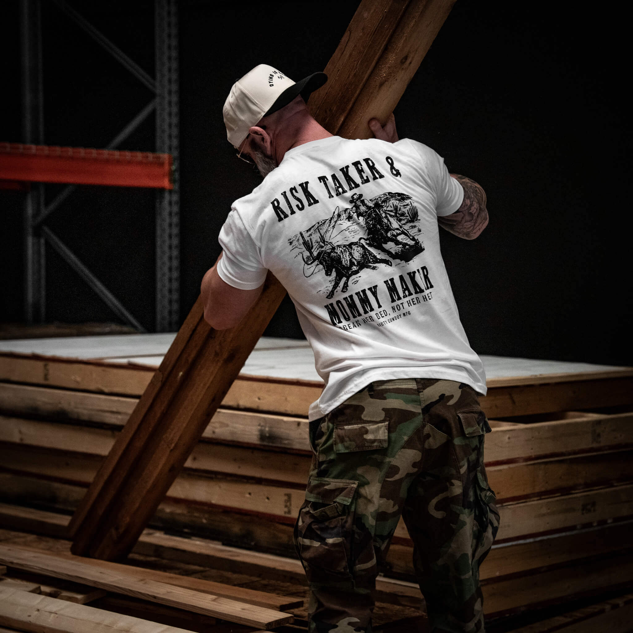 Risk Taker & Mommy Maker Men's T-Shirt - Image 13
