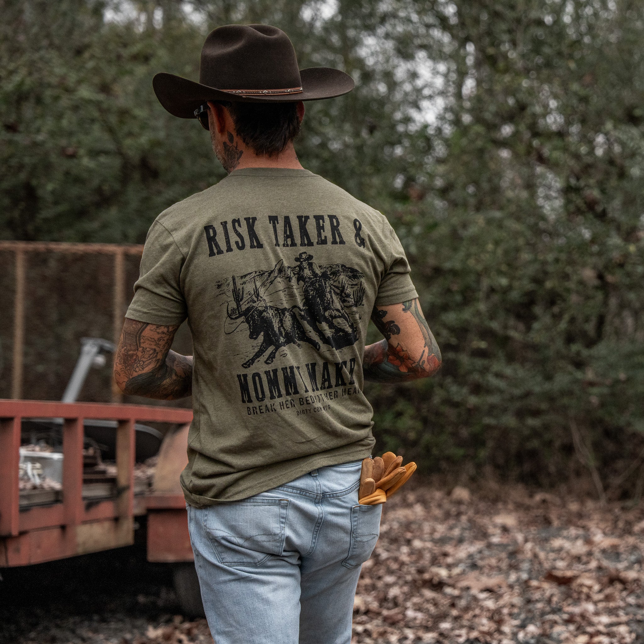 Risk Taker & Mommy Maker Men's T-Shirt - Image 24