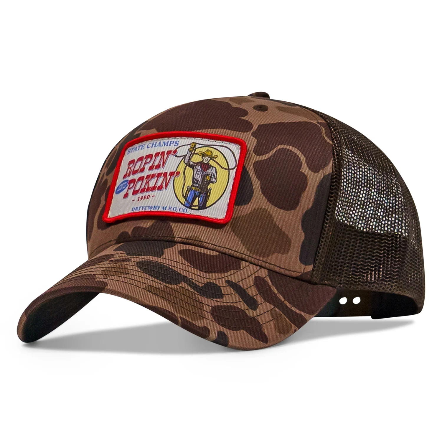 Ropin' and Pokin' Dirty Cowboys Patch SnapBack Hat - Image 4