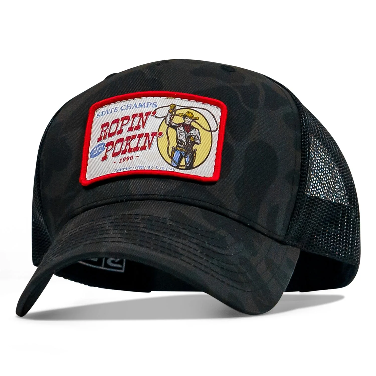 Ropin' and Pokin' Dirty Cowboys Patch SnapBack Hat - Image 8
