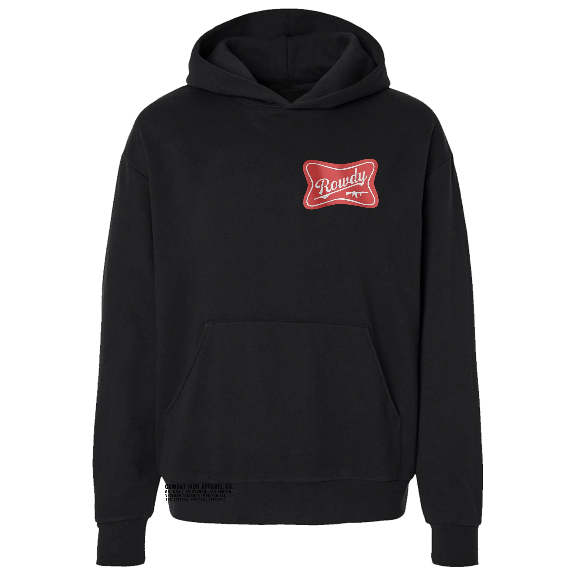 Rowdy Beer Logo Fleece Lined Hoodies - Image 2