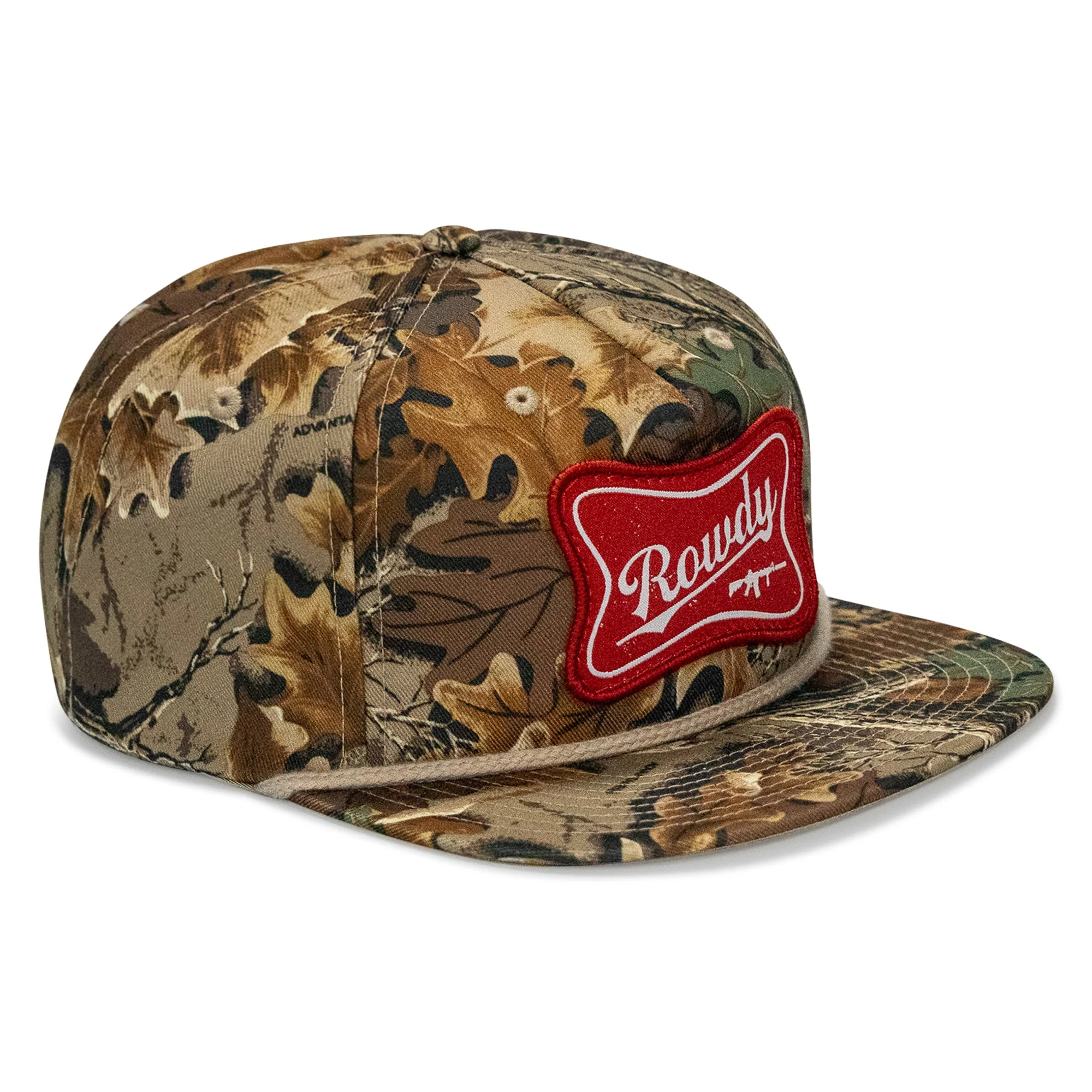 Rowdy Beer Logo Patch Flatbill Snapback - Image 3