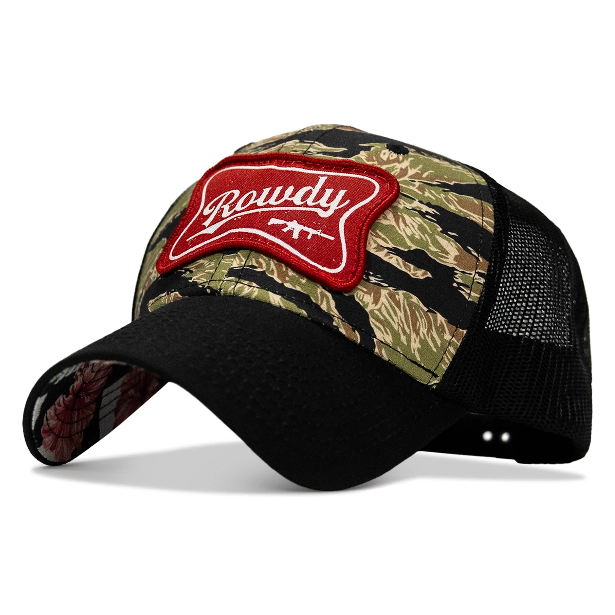 Rowdy Beer Logo Patch Original Ripstop Classic Snapback Hat - Image 9