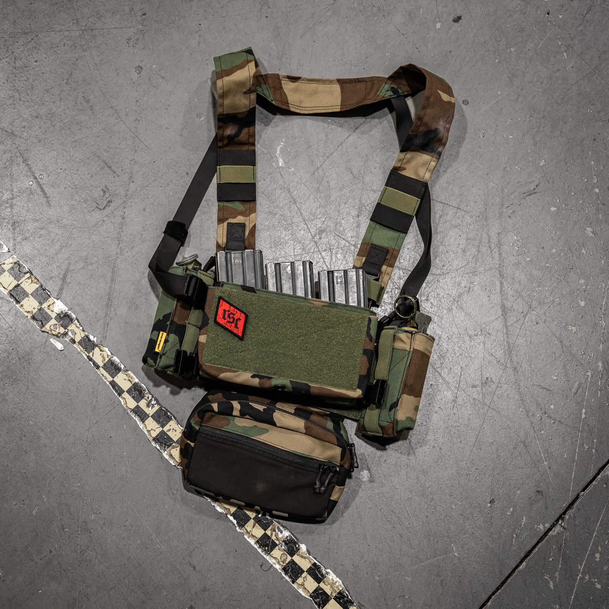 RSC Classic Red Diamond Velcro Patch - Image 3
