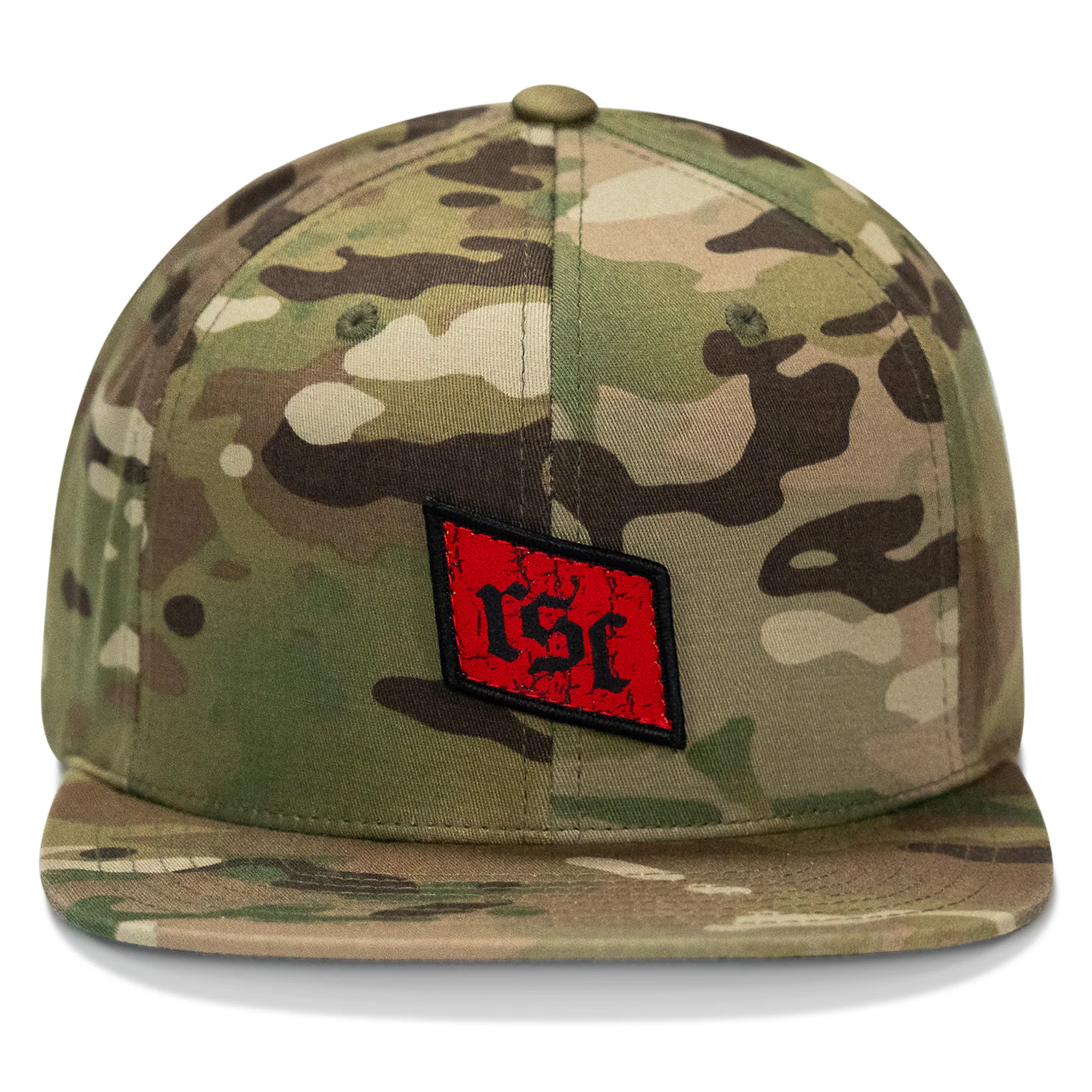 RSC Classic Red Diamond Velcro Patch Flatbill Hat - Image 11