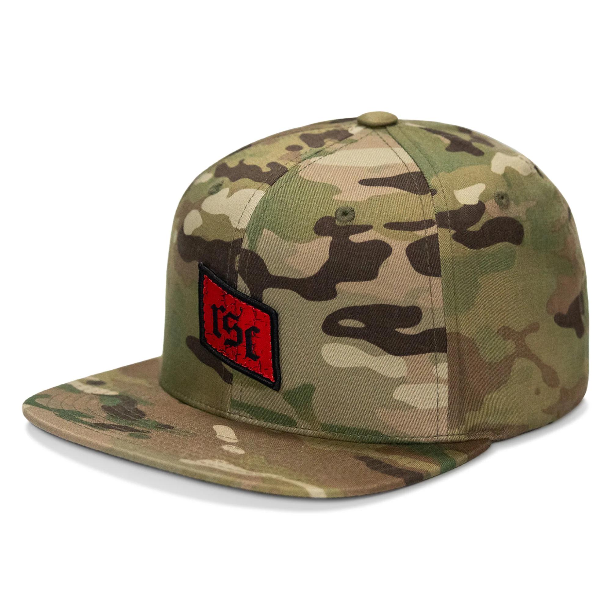 RSC Classic Red Diamond Velcro Patch Flatbill Hat - Image 12
