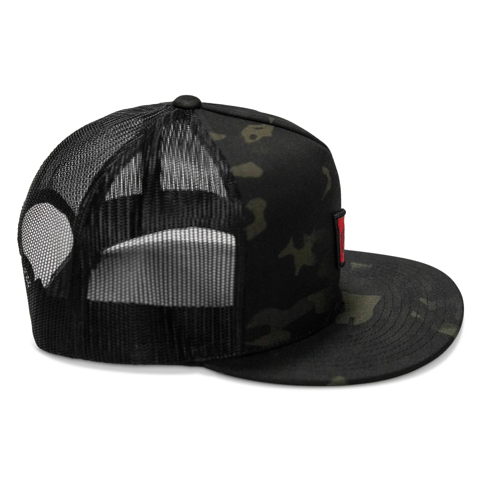 RSC Classic Red Diamond Velcro Patch Flatbill Hat - Image 30