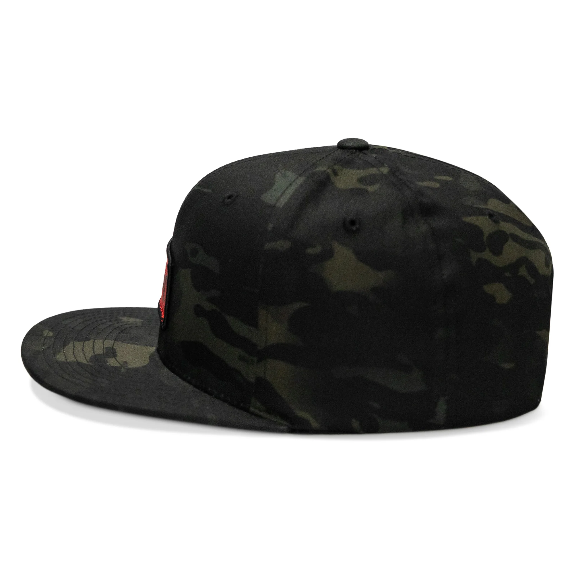 RSC Classic Red Diamond Velcro Patch Flatbill Hat - Image 9
