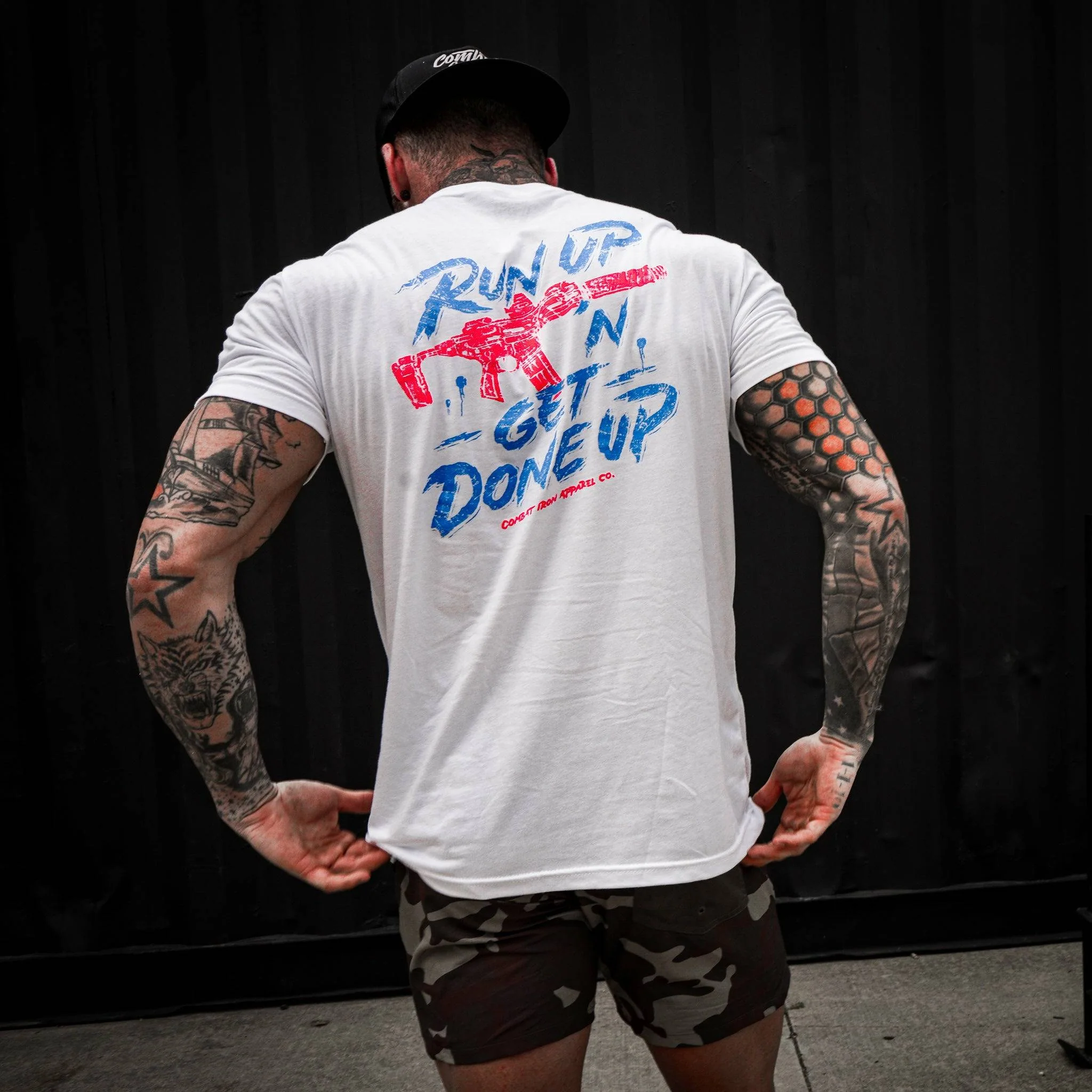 Run Up 'N Get Done Up Men's T-Shirt - Image 3