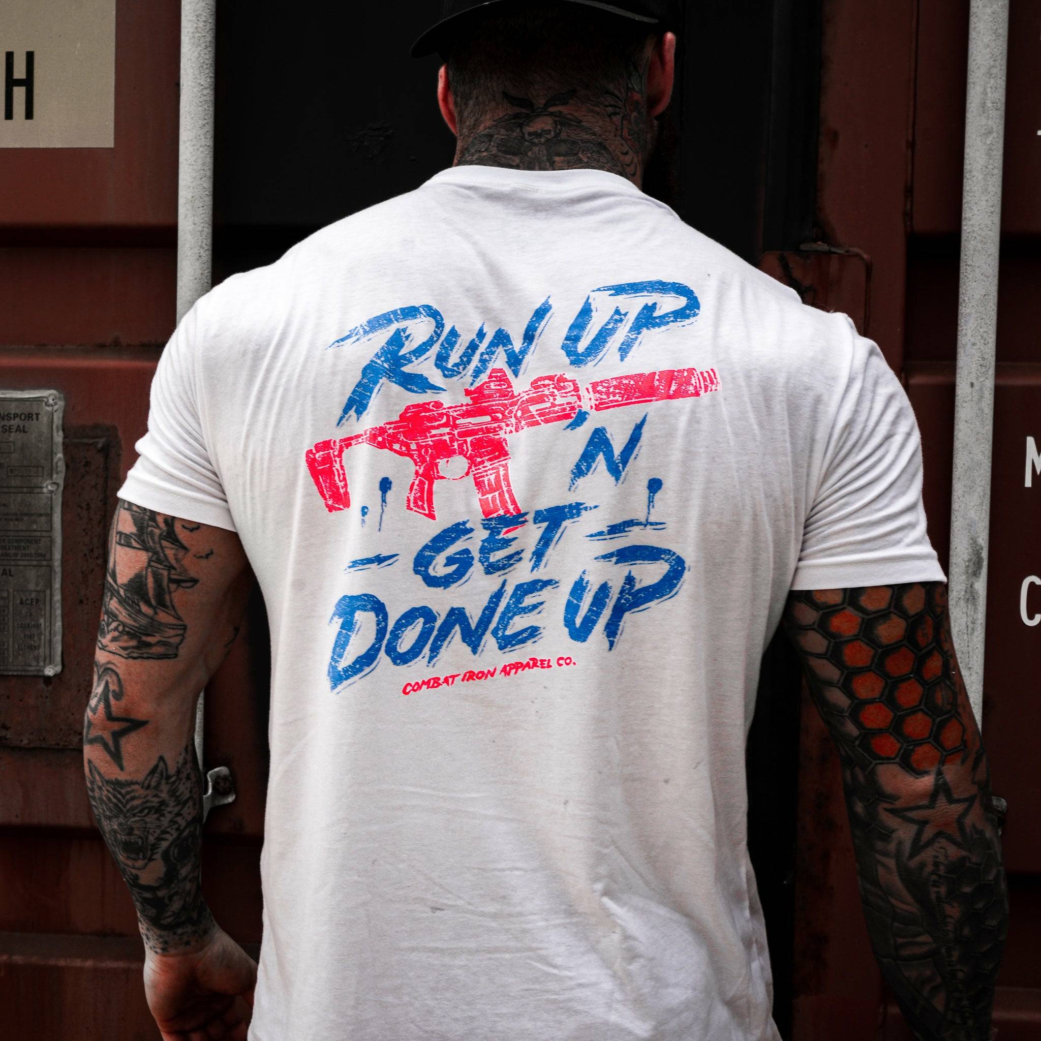 Run Up 'N Get Done Up Men's T-Shirt - Image 4