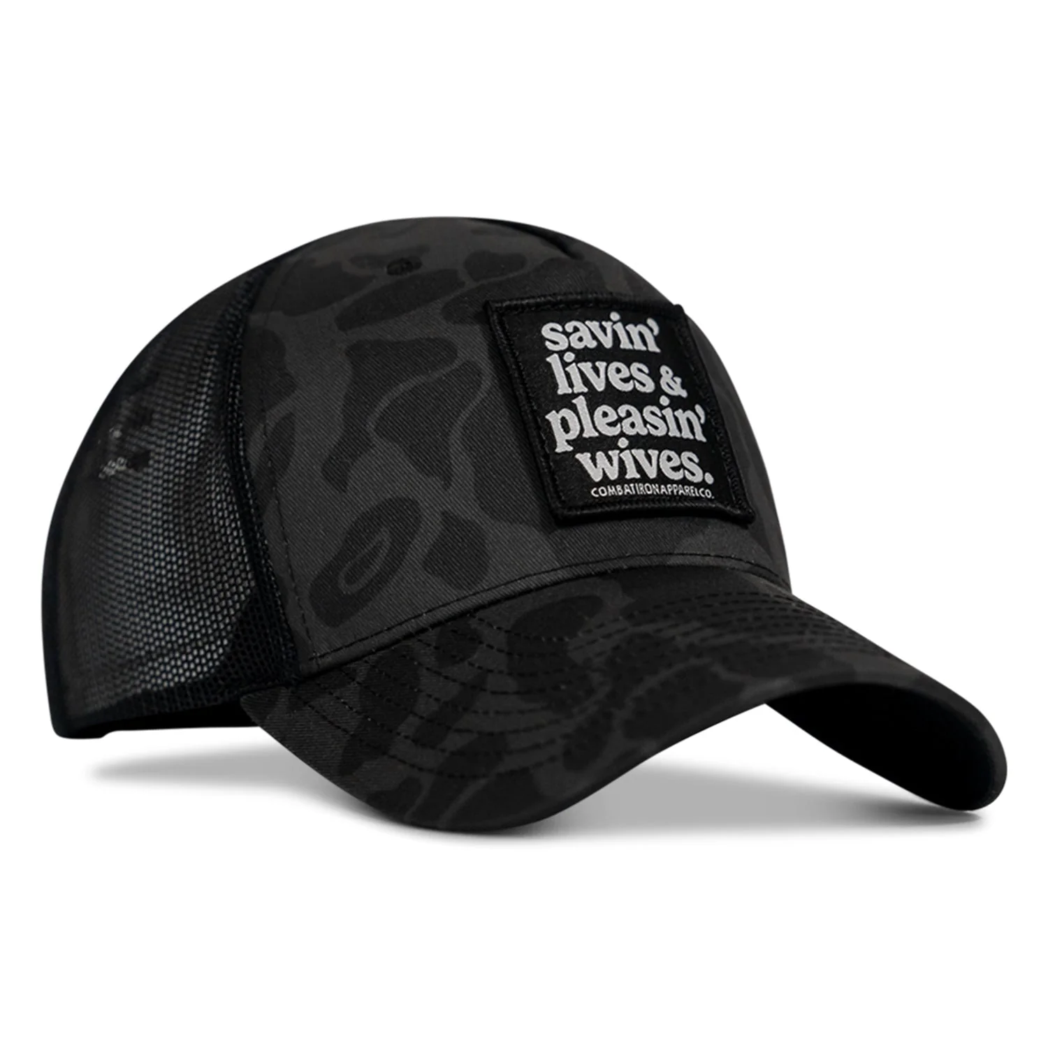 Savin' Lives & Pleasin' Wives Patch SnapBack Hat - Image 3