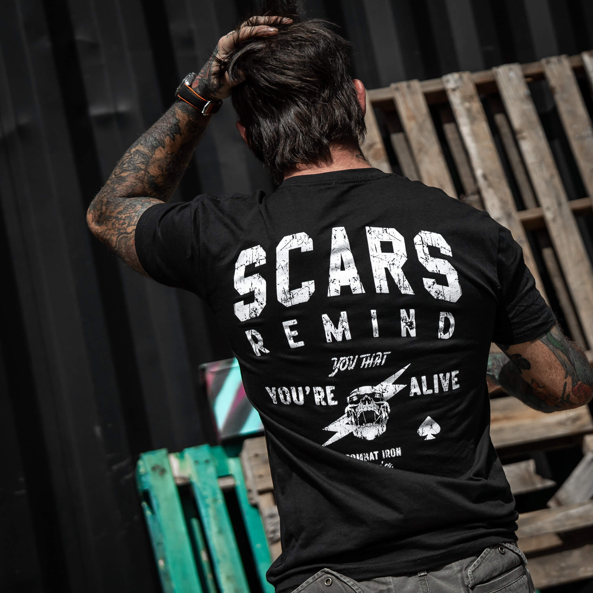Scars Remind You That You're Alive Men's T-Shirt - Image 4