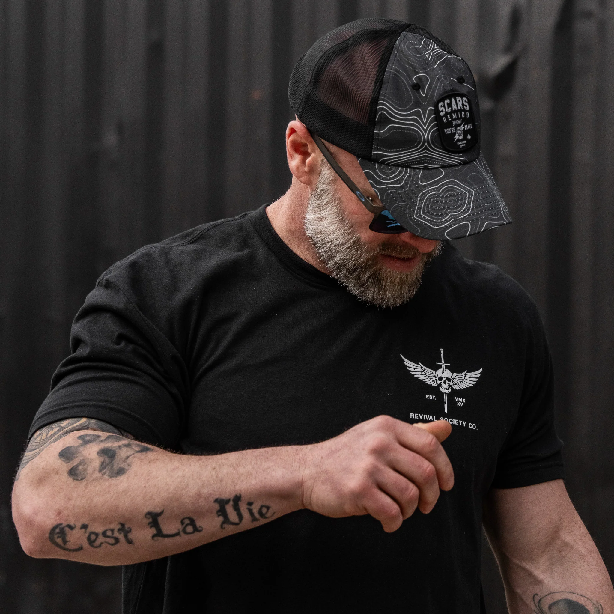 Scars Remind You You're Alive Patch Tactical Ripstop Mesh Snapback Hat - Image 27