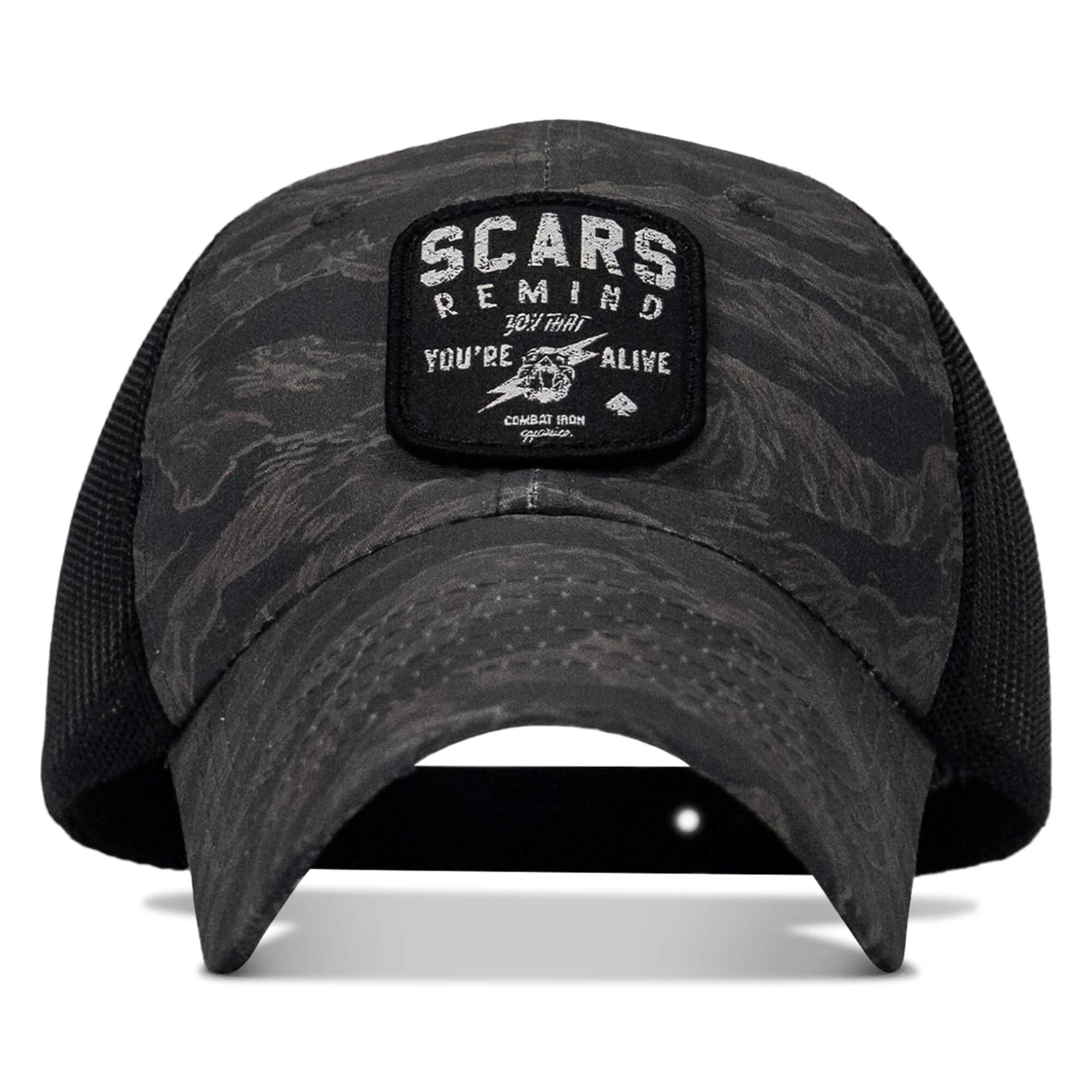 Scars Remind You You're Alive Patch Tactical Ripstop Mesh Snapback Hat - Image 8