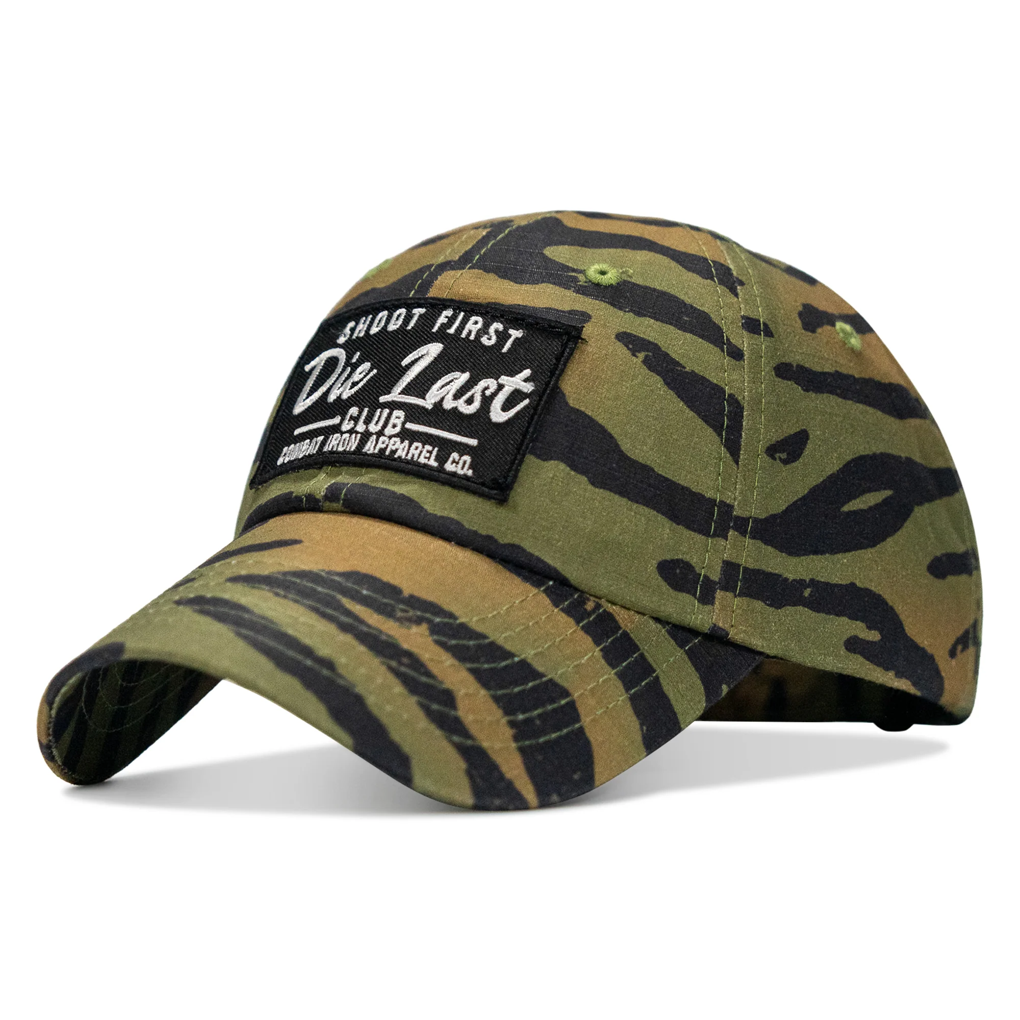 Shoot First. Die Last. Club Patch Tactical Ripstop Mesh Snapback Hat - Image 46