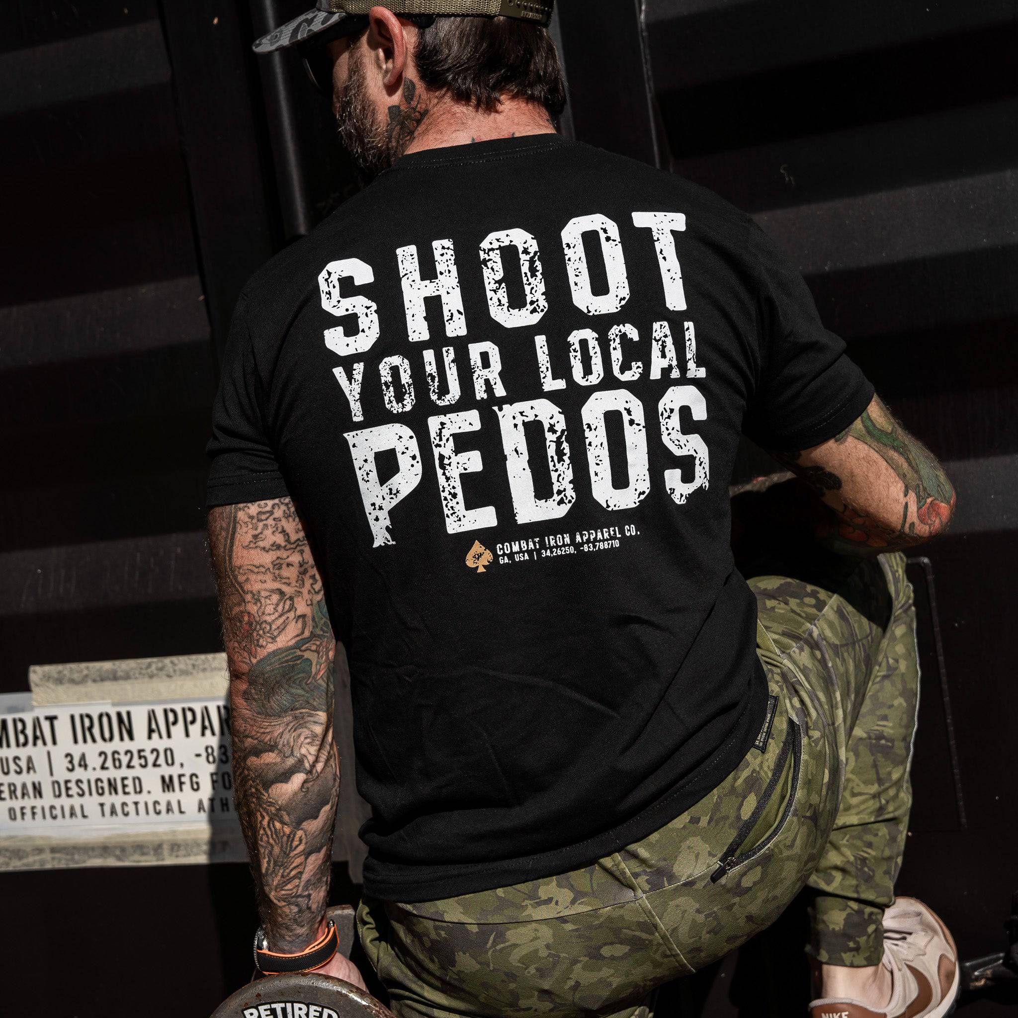 Shoot Your Local Pedos Men's T-Shirt - Image 5