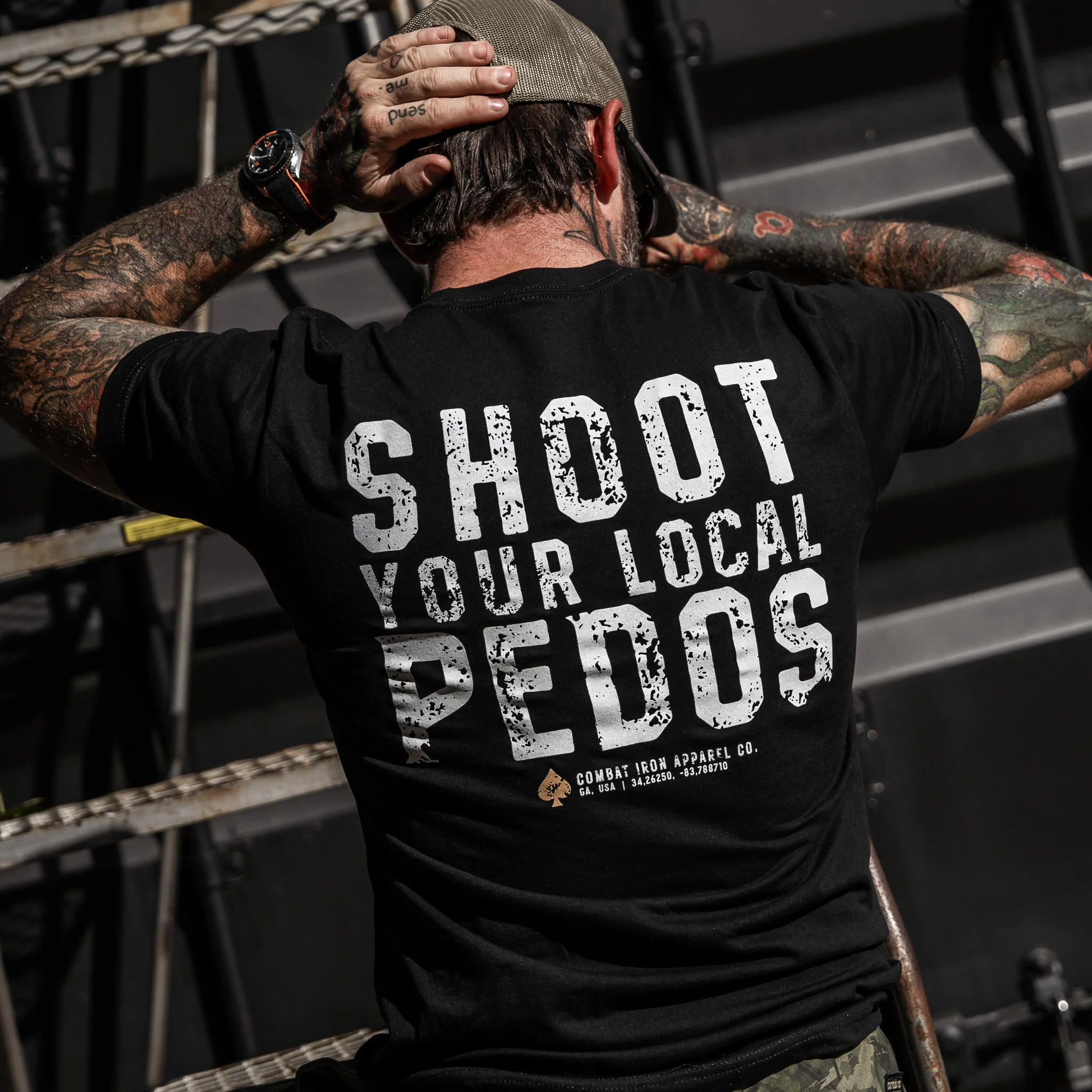 Shoot Your Local Pedos Men's T-Shirt - Image 6