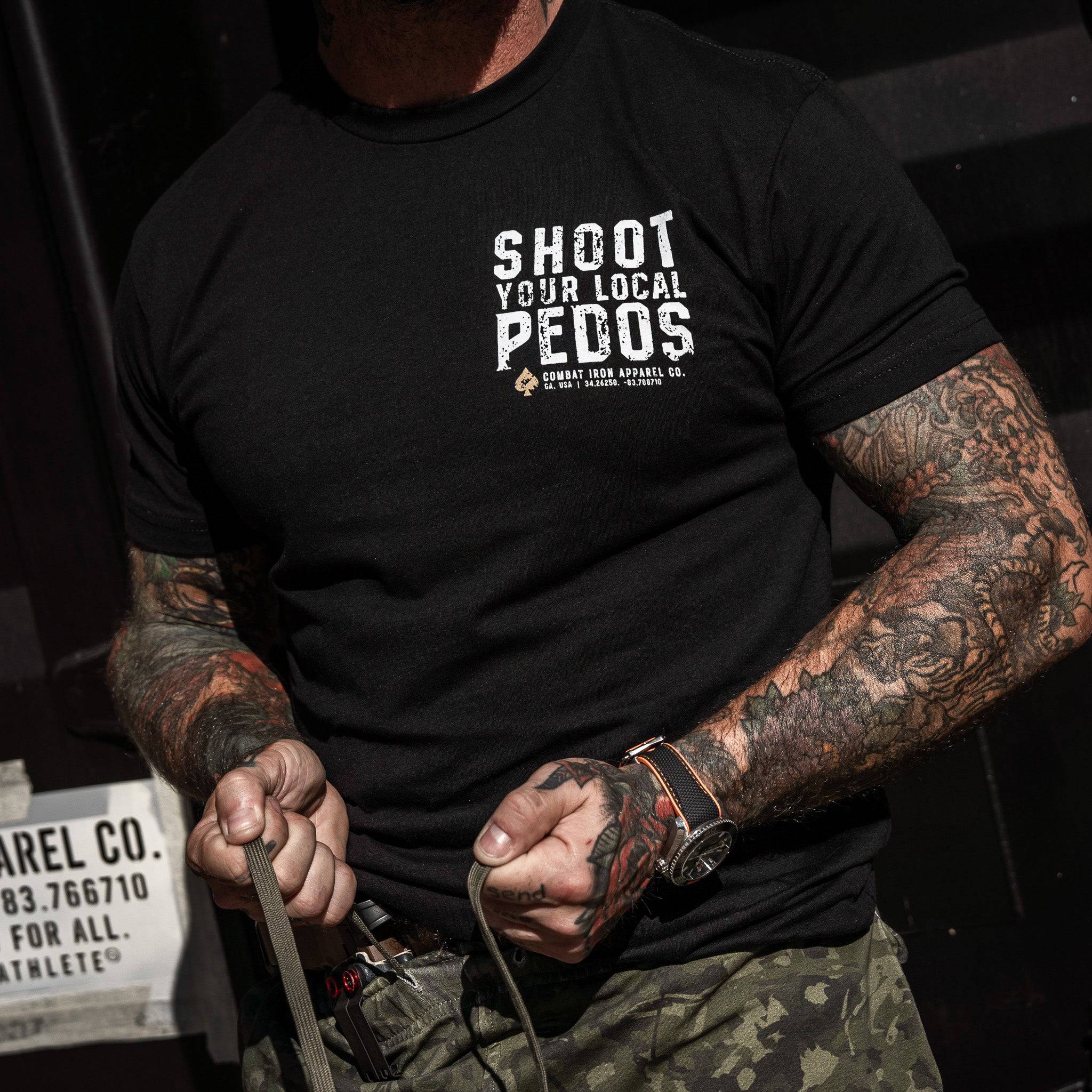 Shoot Your Local Pedos Men's T-Shirt - Image 8