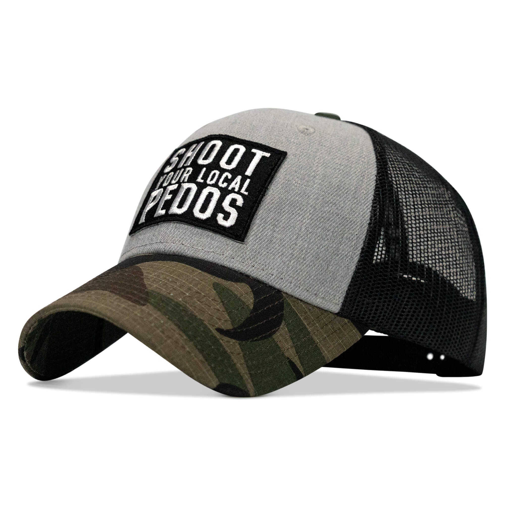 Shoot Your Local Pedos Patch Original Ripstop Snapback Hat - Image 51