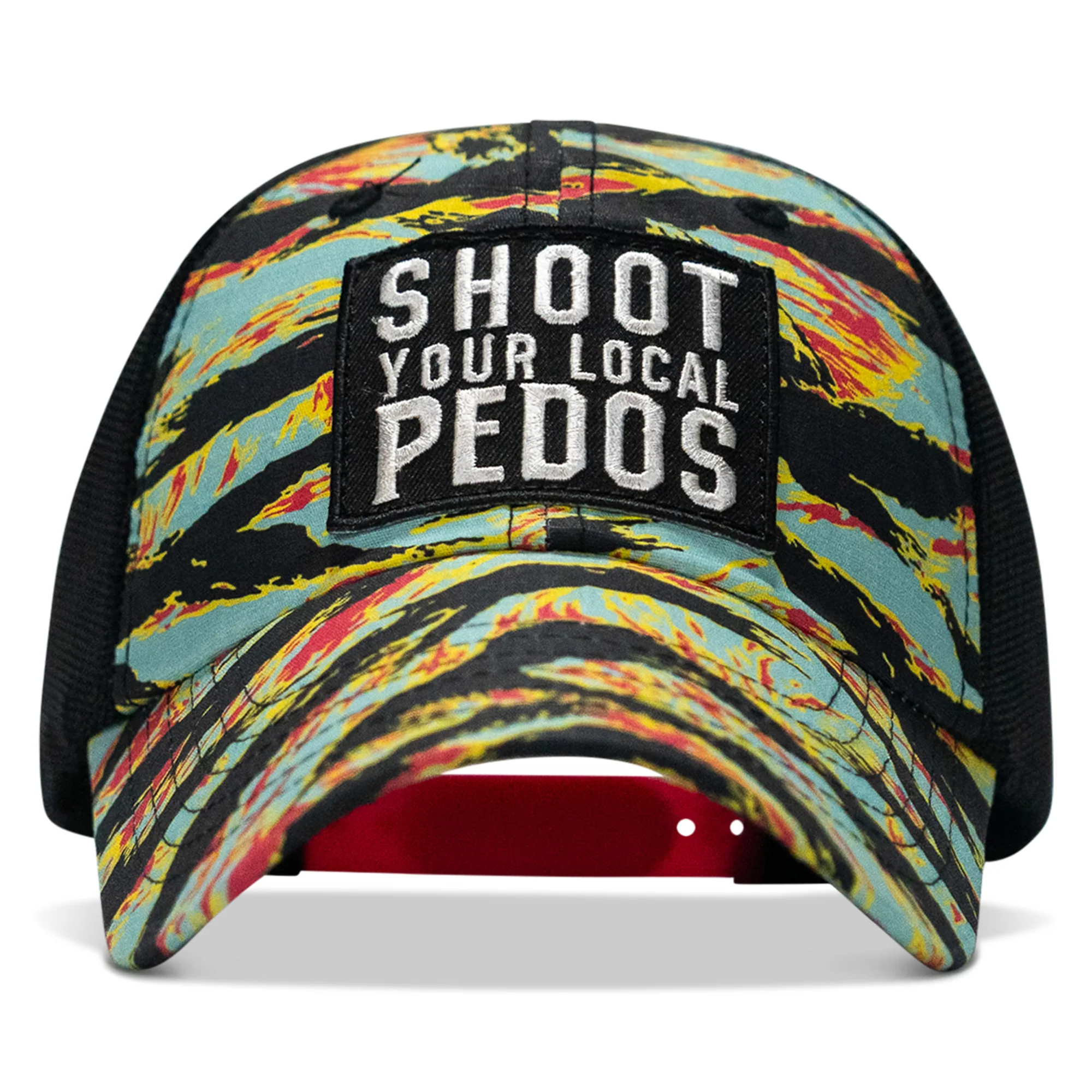 Shoot Your Local Pedos Patch Tactical Ripstop Mesh Snapback Hat - Image 41