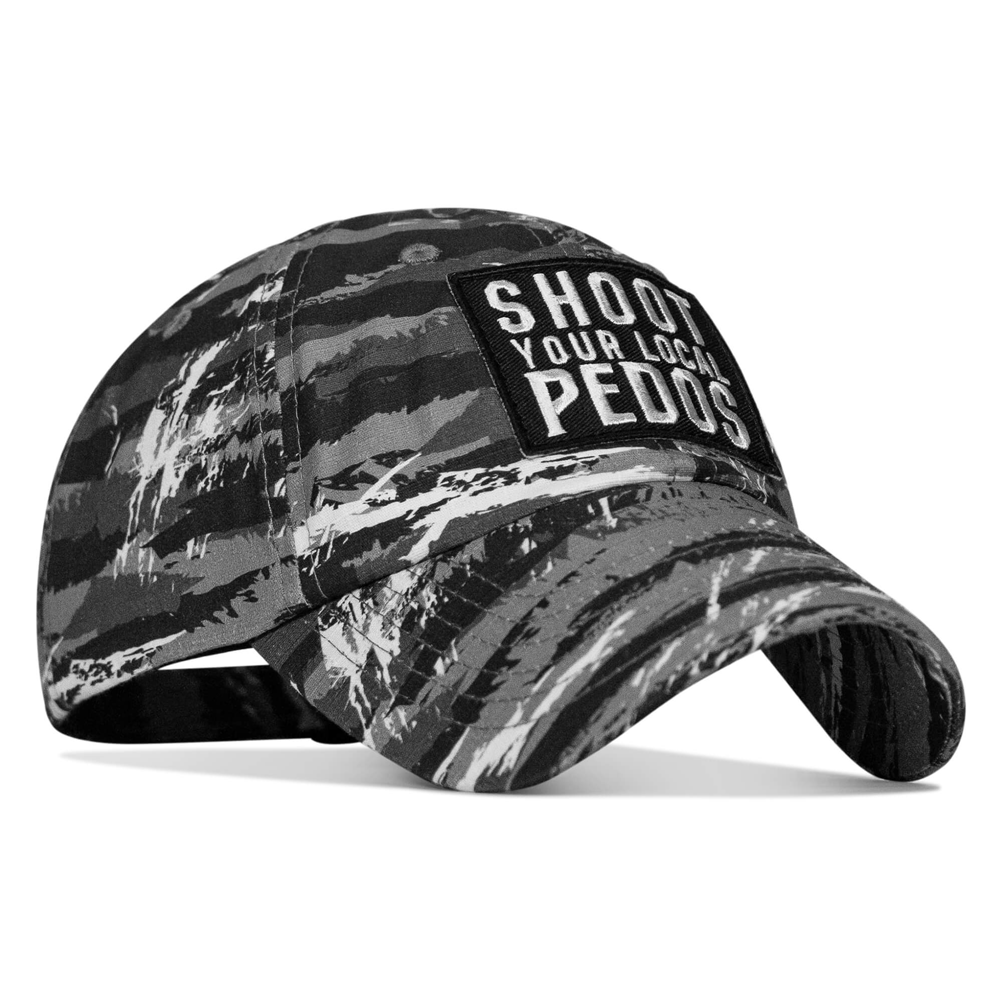 Shoot Your Local Pedos Patch Tactical Ripstop Mesh Snapback Hat - Image 76
