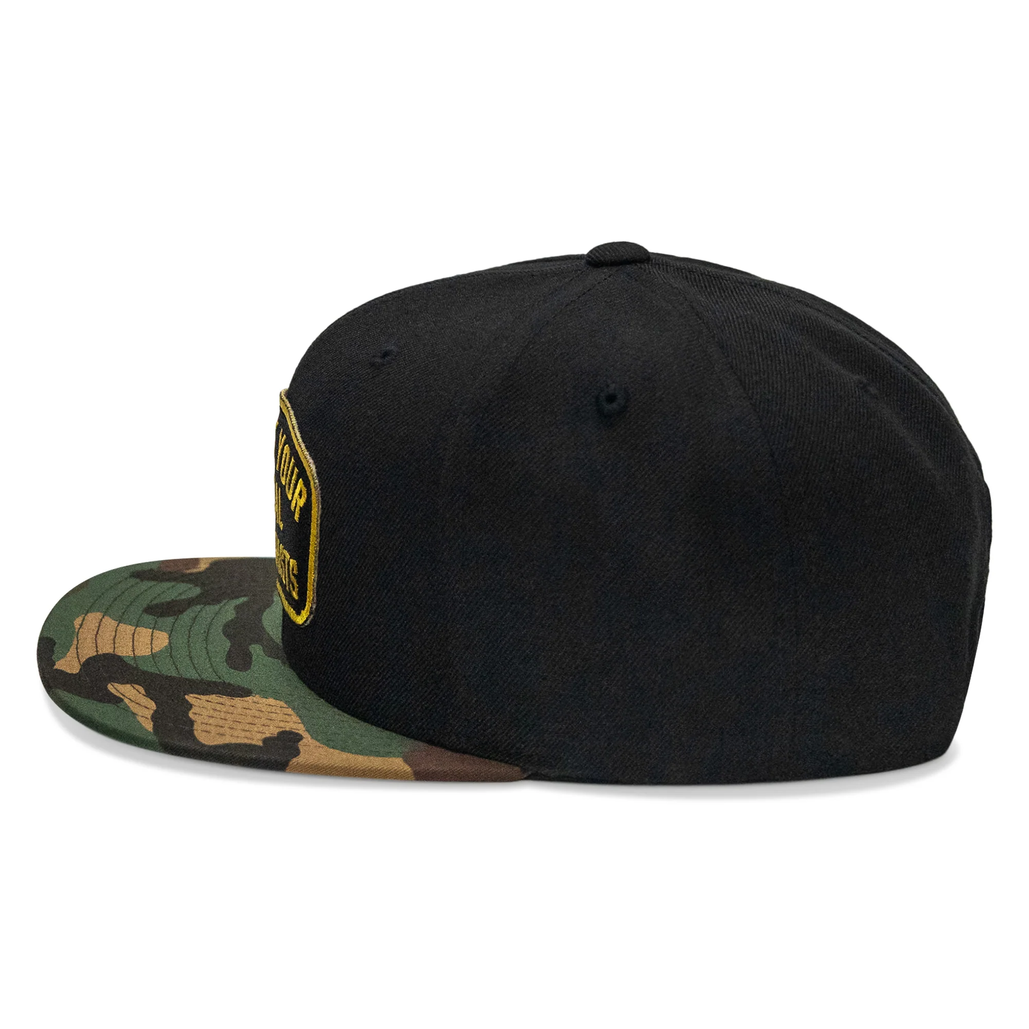 Shoot Your Local Terrorist Patch Flatbill Snapback Hat - Image 19
