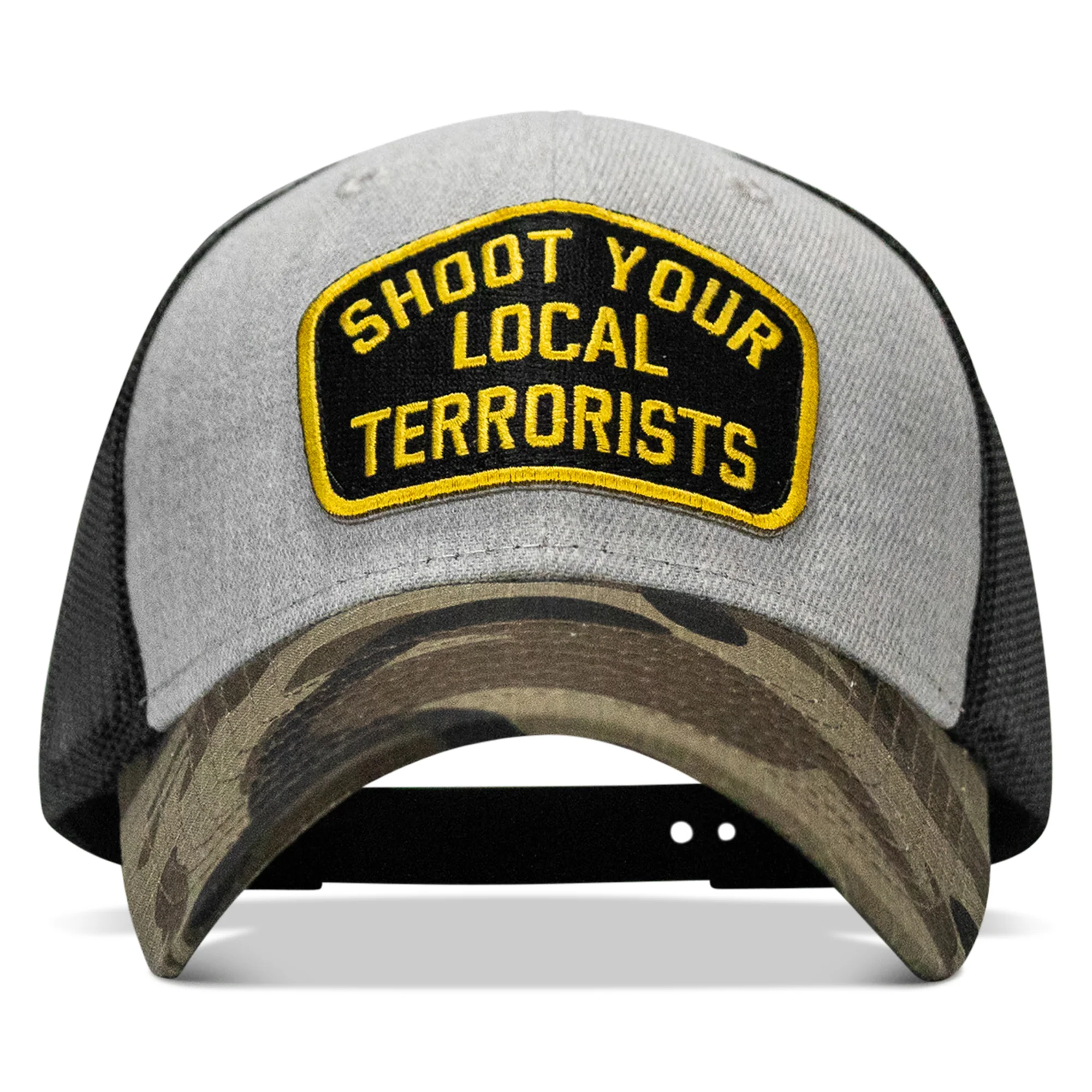 Shoot Your Local Terrorists Patch Snapback Hat - Image 20