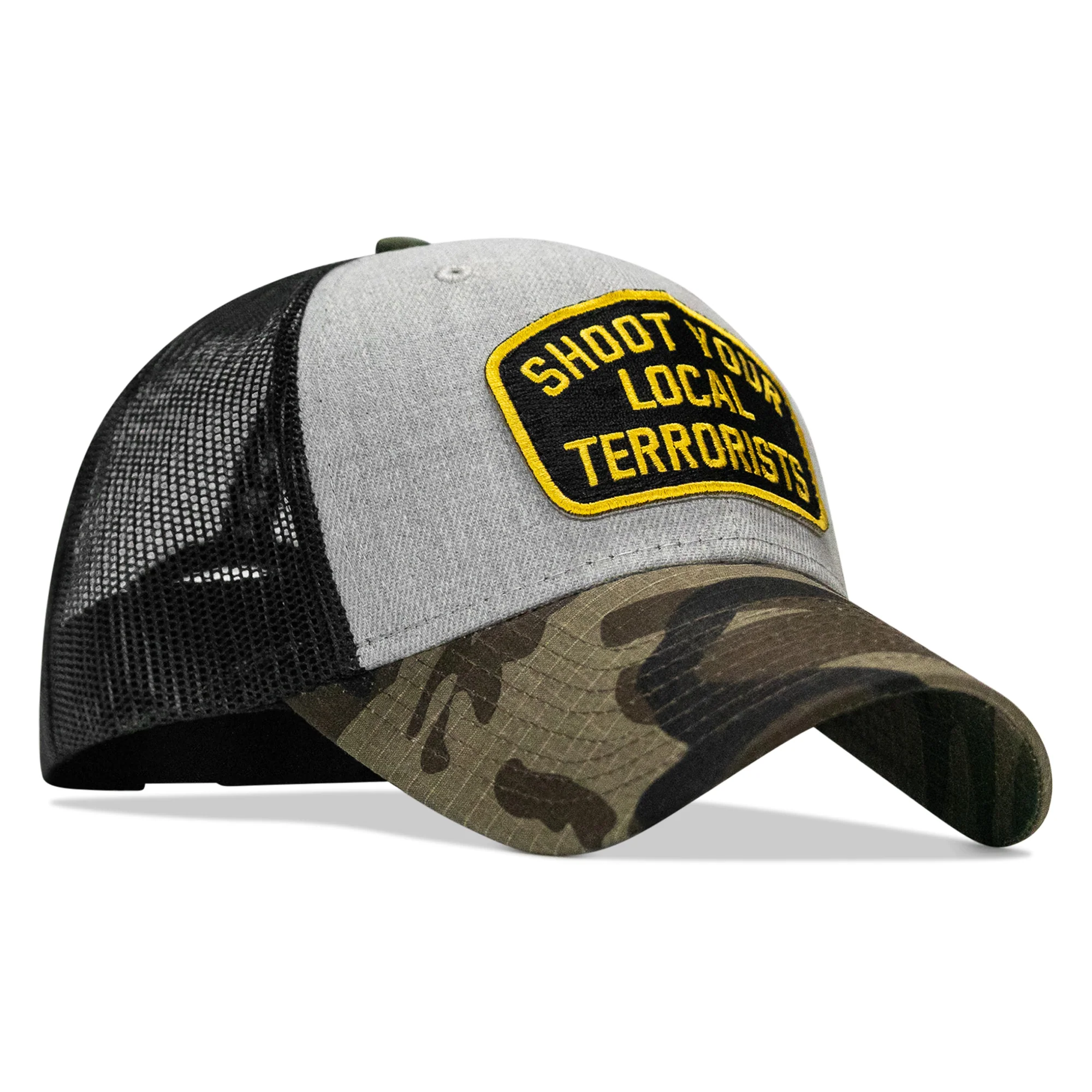 Shoot Your Local Terrorists Patch Snapback Hat - Image 22