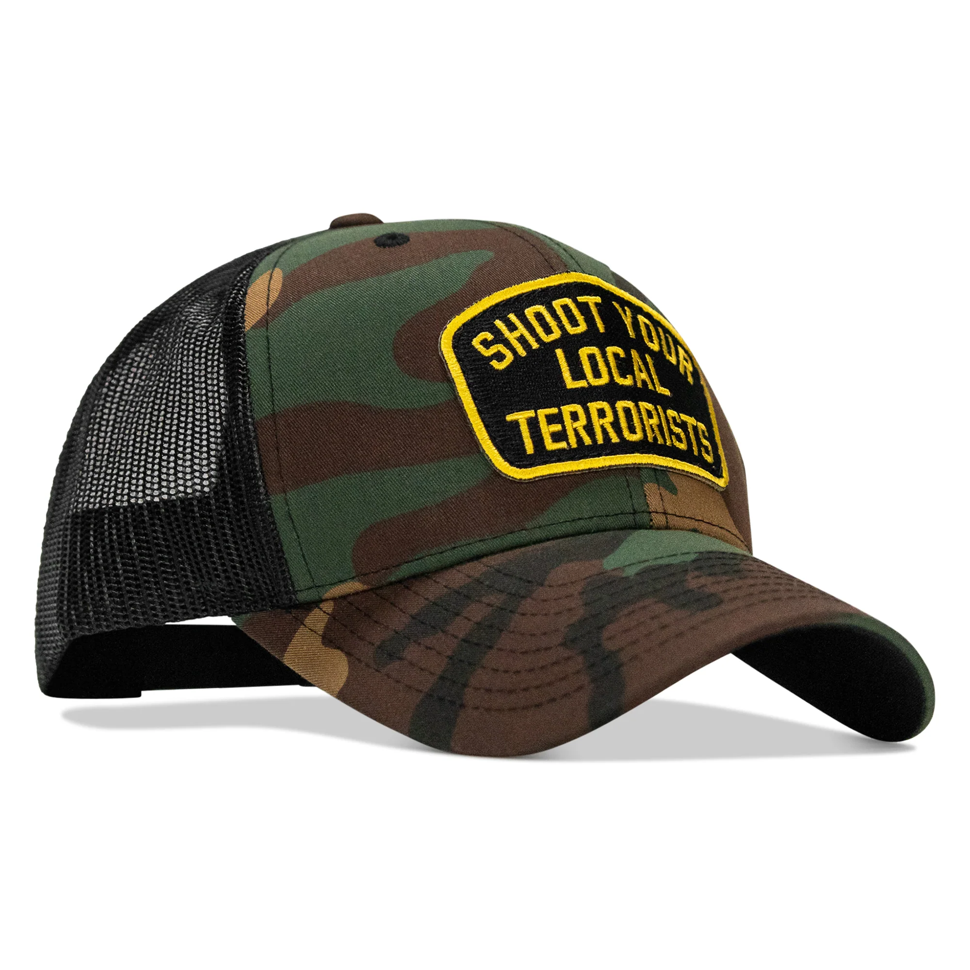 Shoot Your Local Terrorists Patch Snapback Hat - Image 29