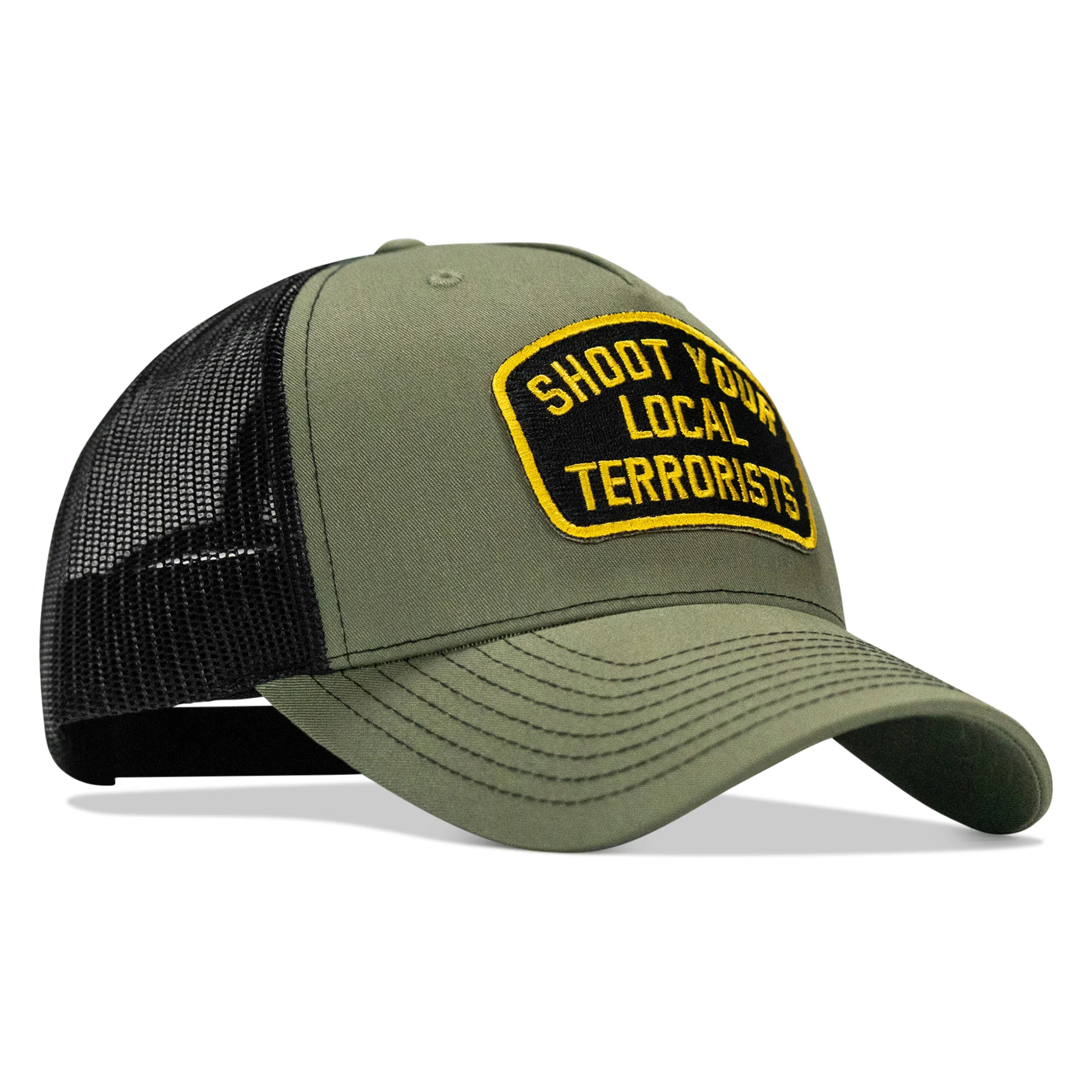 Shoot Your Local Terrorists Patch Snapback Hat - Image 34