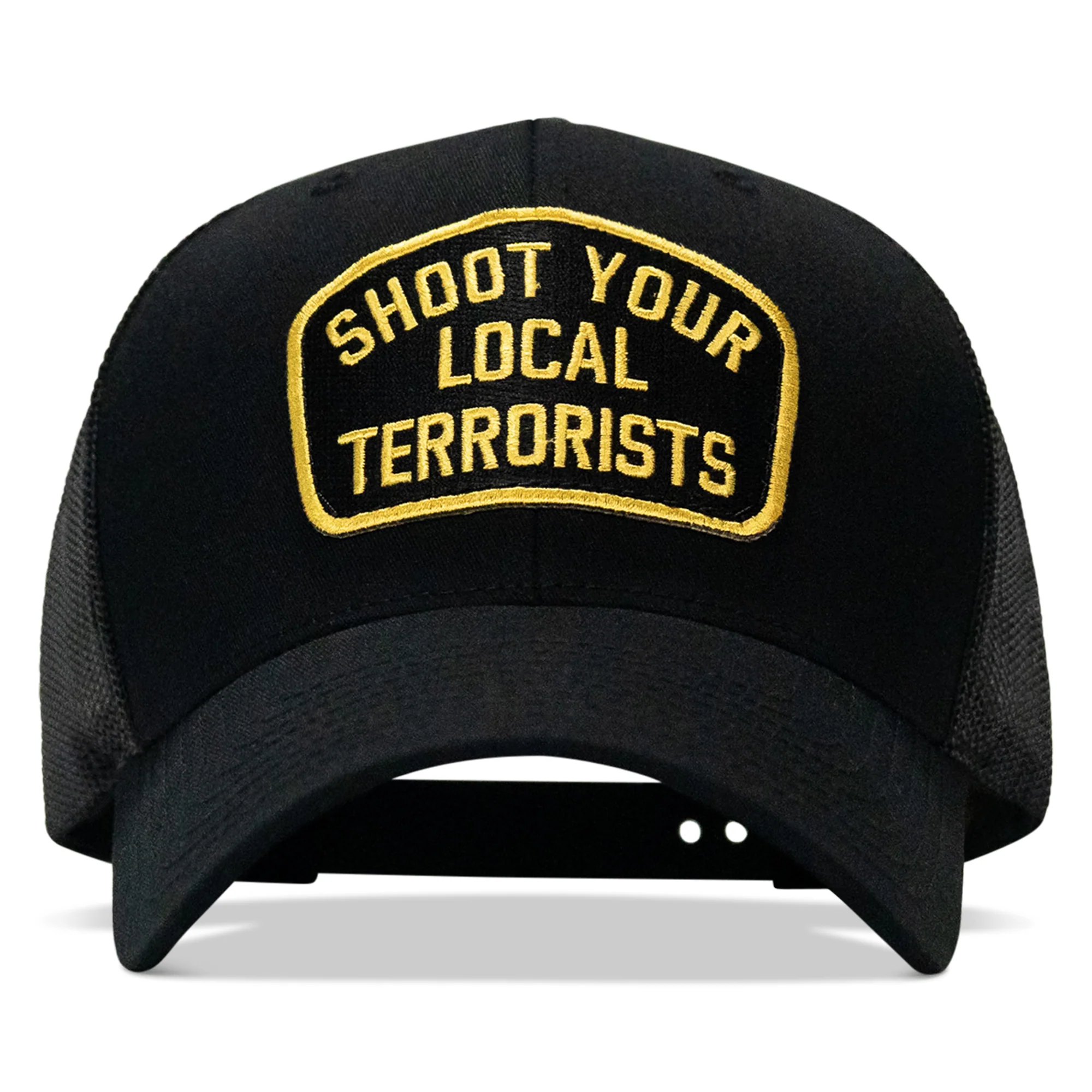 Shoot Your Local Terrorists Patch Snapback Hat - Image 37