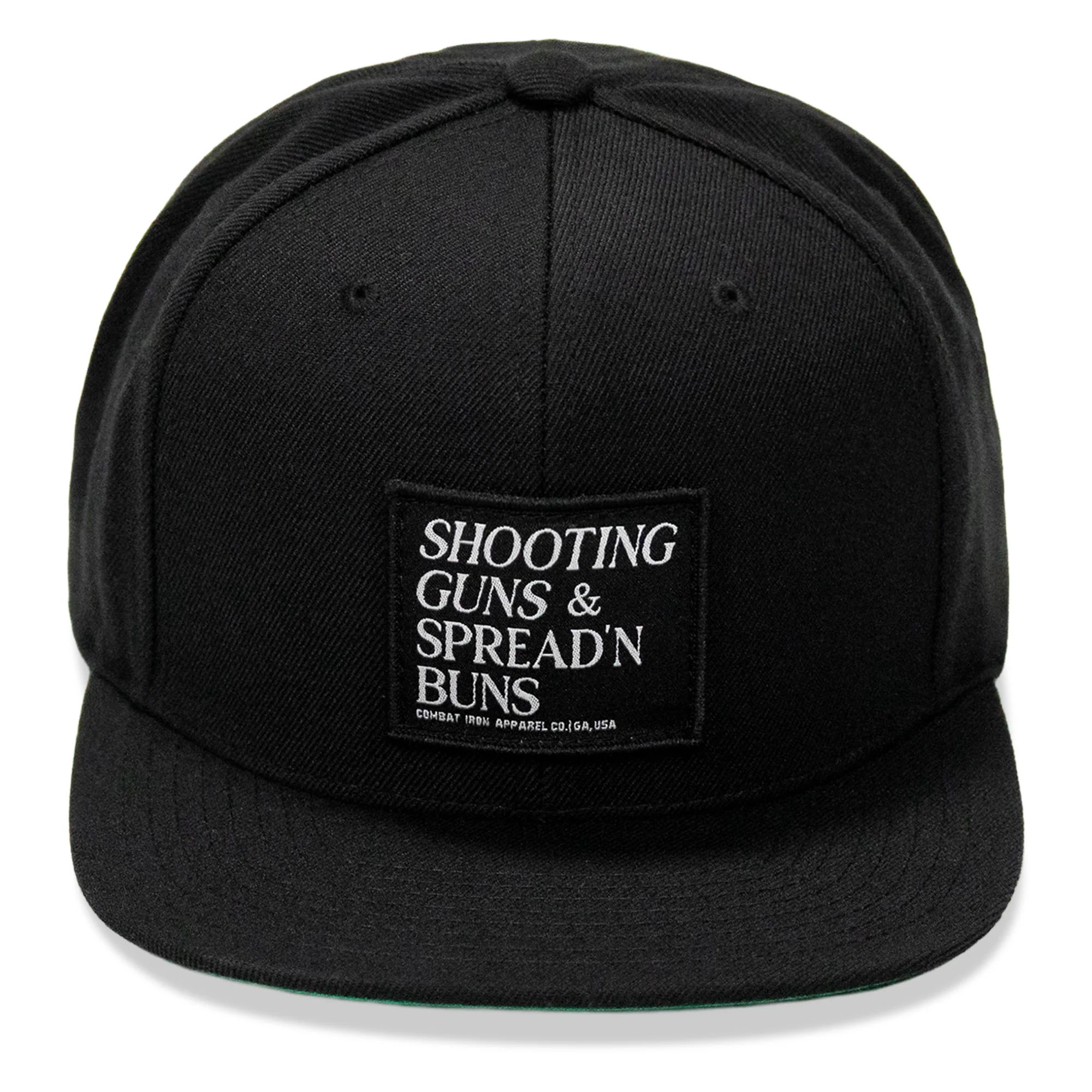 Shooting Guns & Spreadin' Buns Patch Flatbill Hat - Image 26