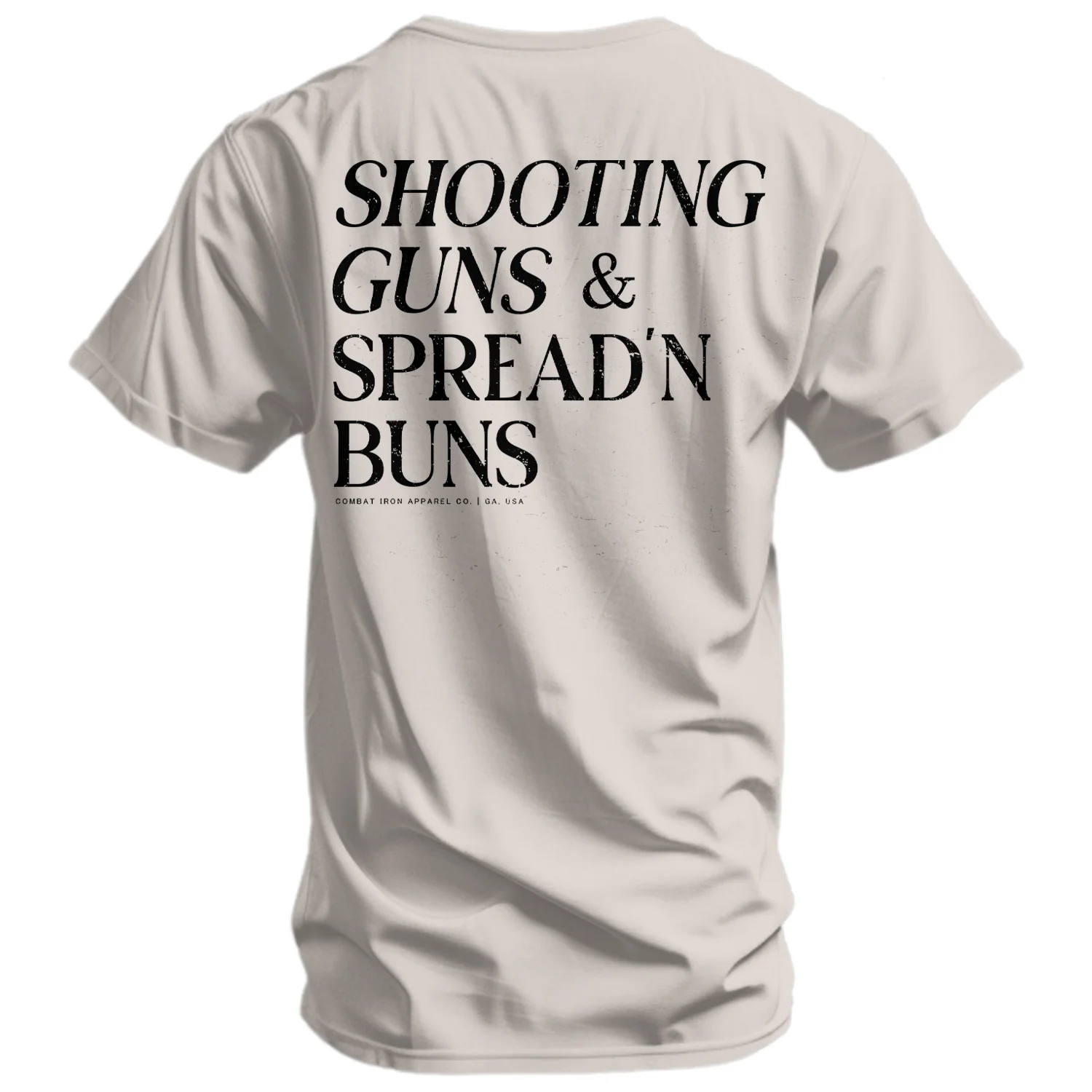 Shooting Guns & Spread'n Buns Men's T-Shirt - Image 16