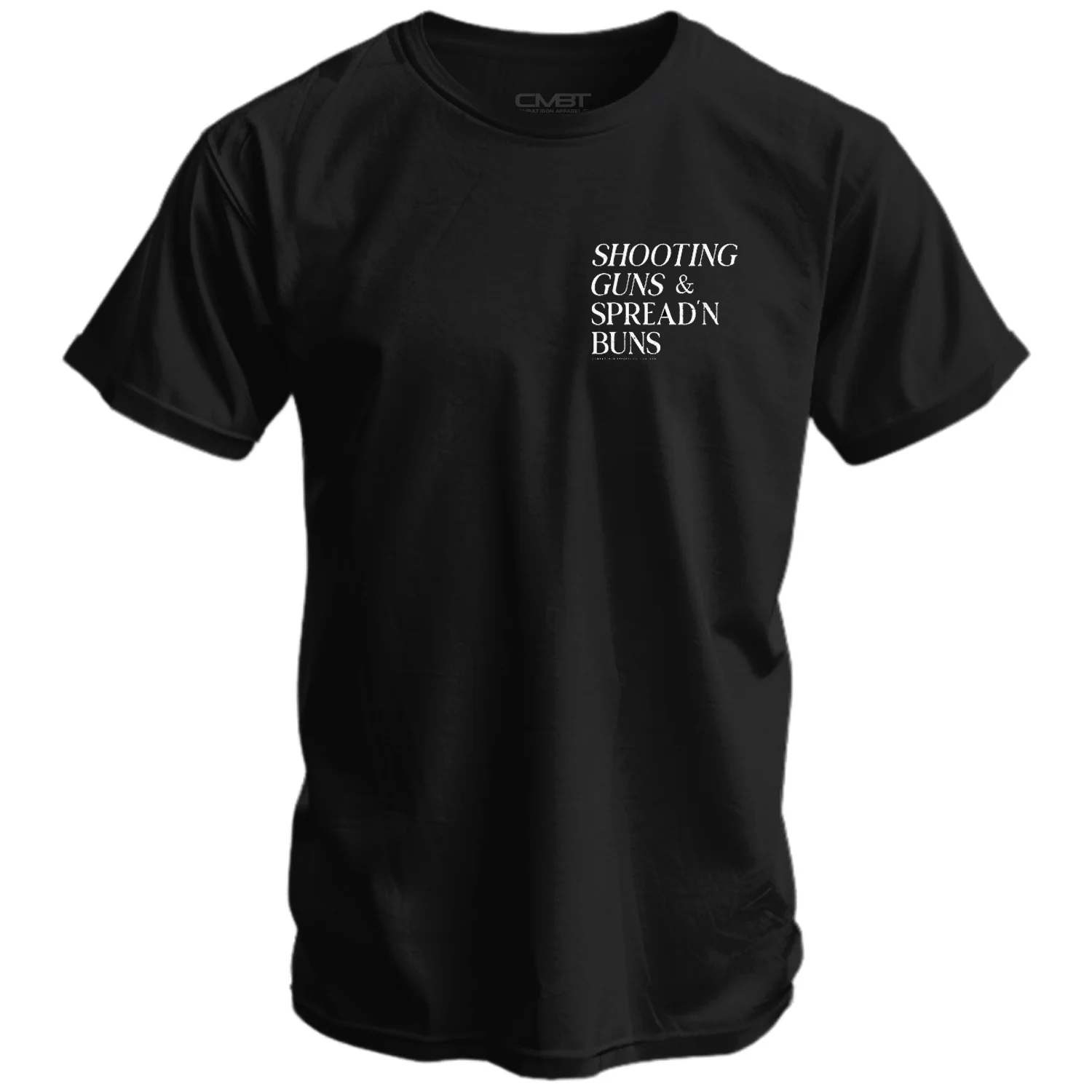 Shooting Guns & Spread'n Buns Men's T-Shirt - Image 7