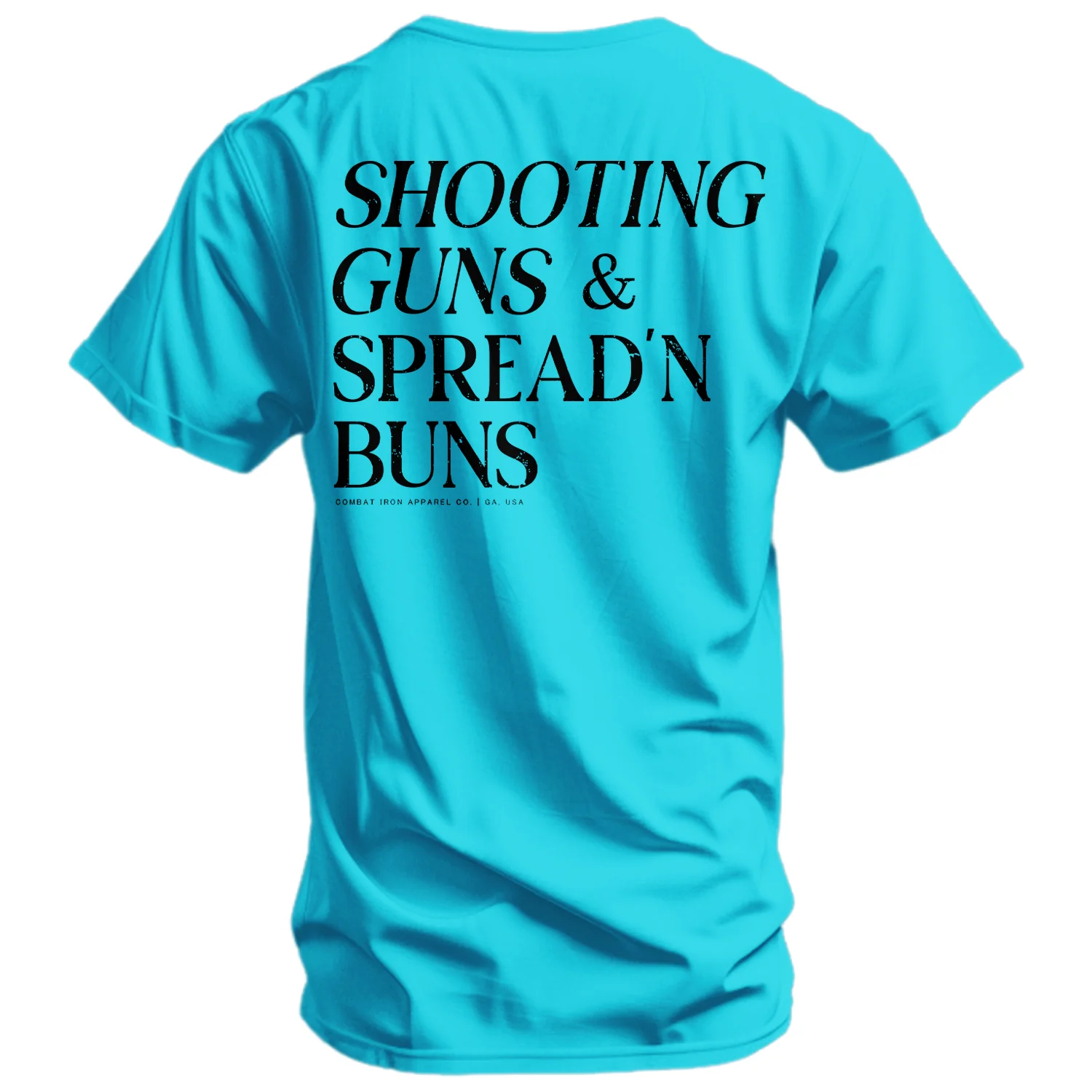 Shooting Guns & Spread'n Buns Men's T-Shirt - Image 8
