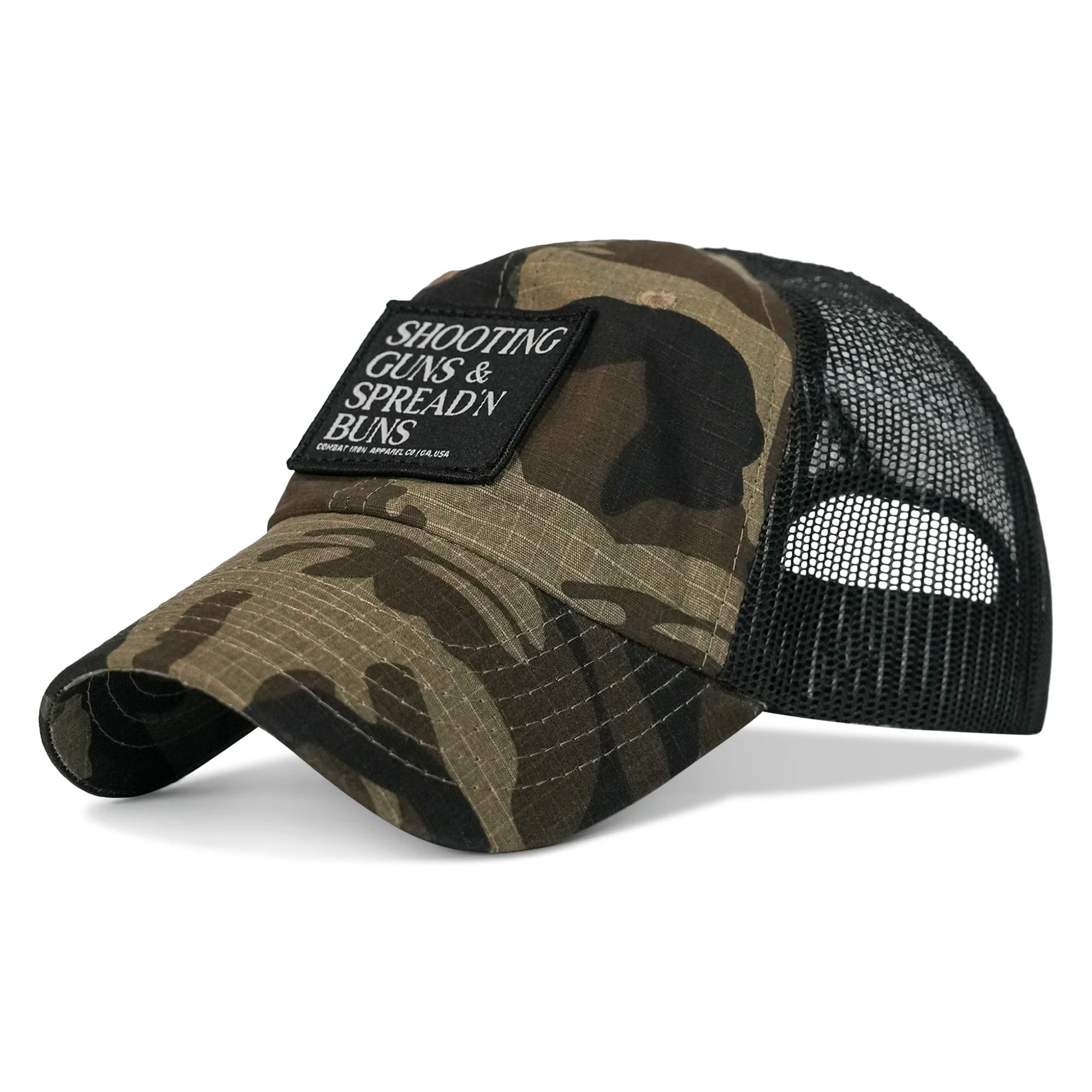 Shooting Guns & Spread'n Buns Patch Ripstop Tactical Hat - Image 13