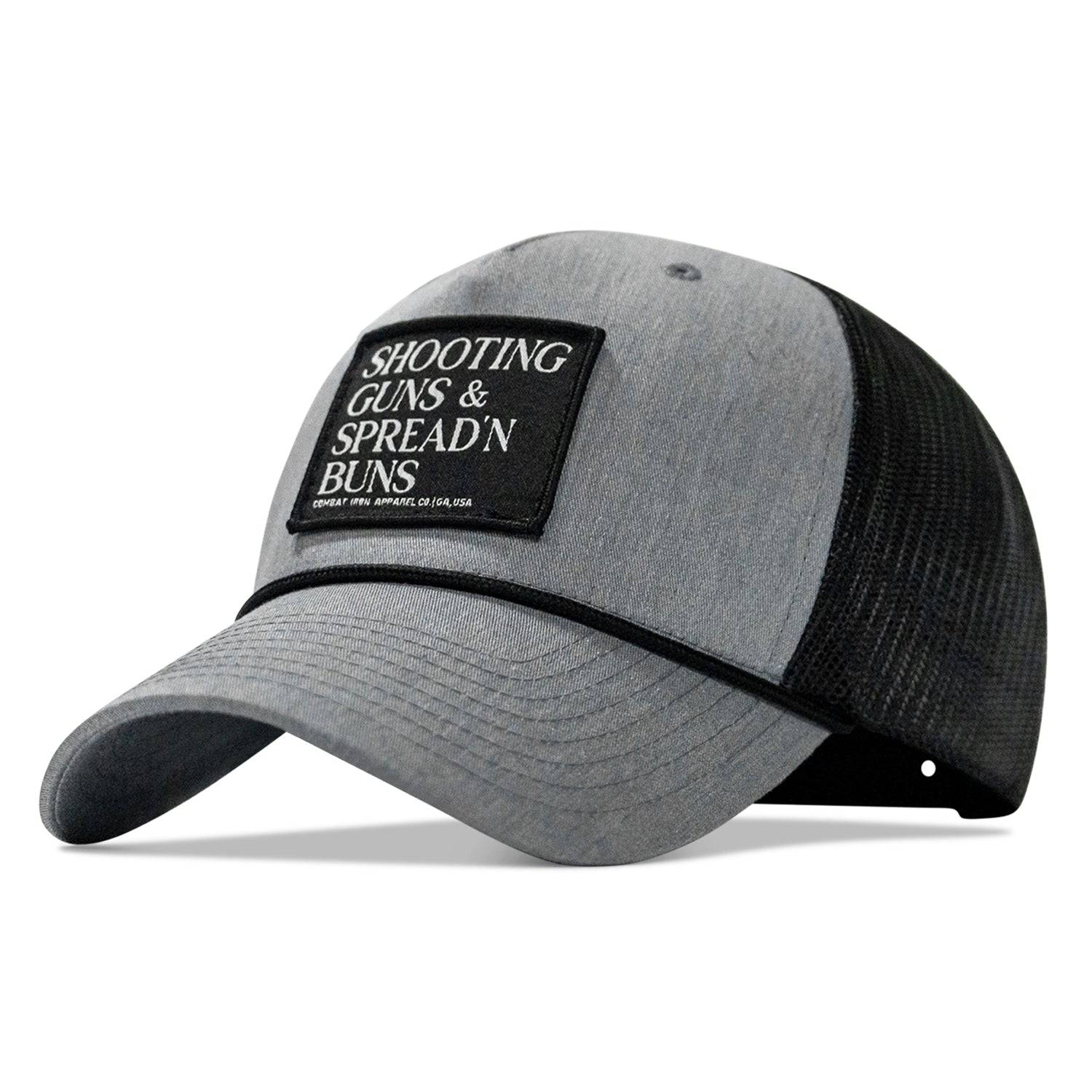 Shooting Guns & Spread'n Buns Patch Rope Snapback Hat - Image 3