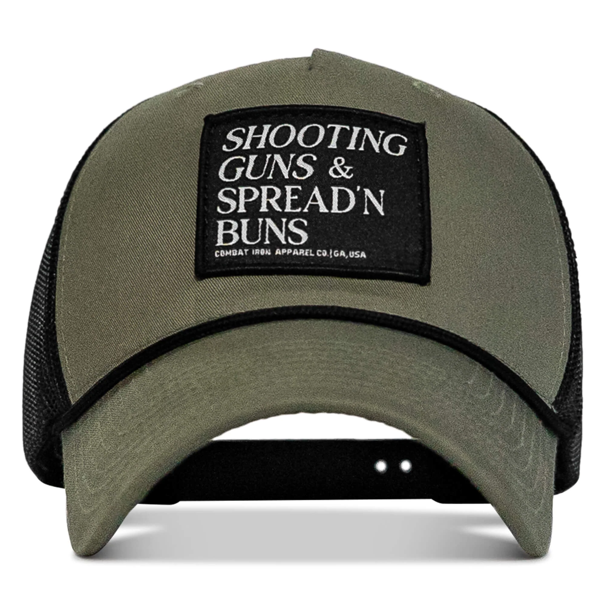 Shooting Guns & Spread'n Buns Patch Rope Snapback Hat - Image 5