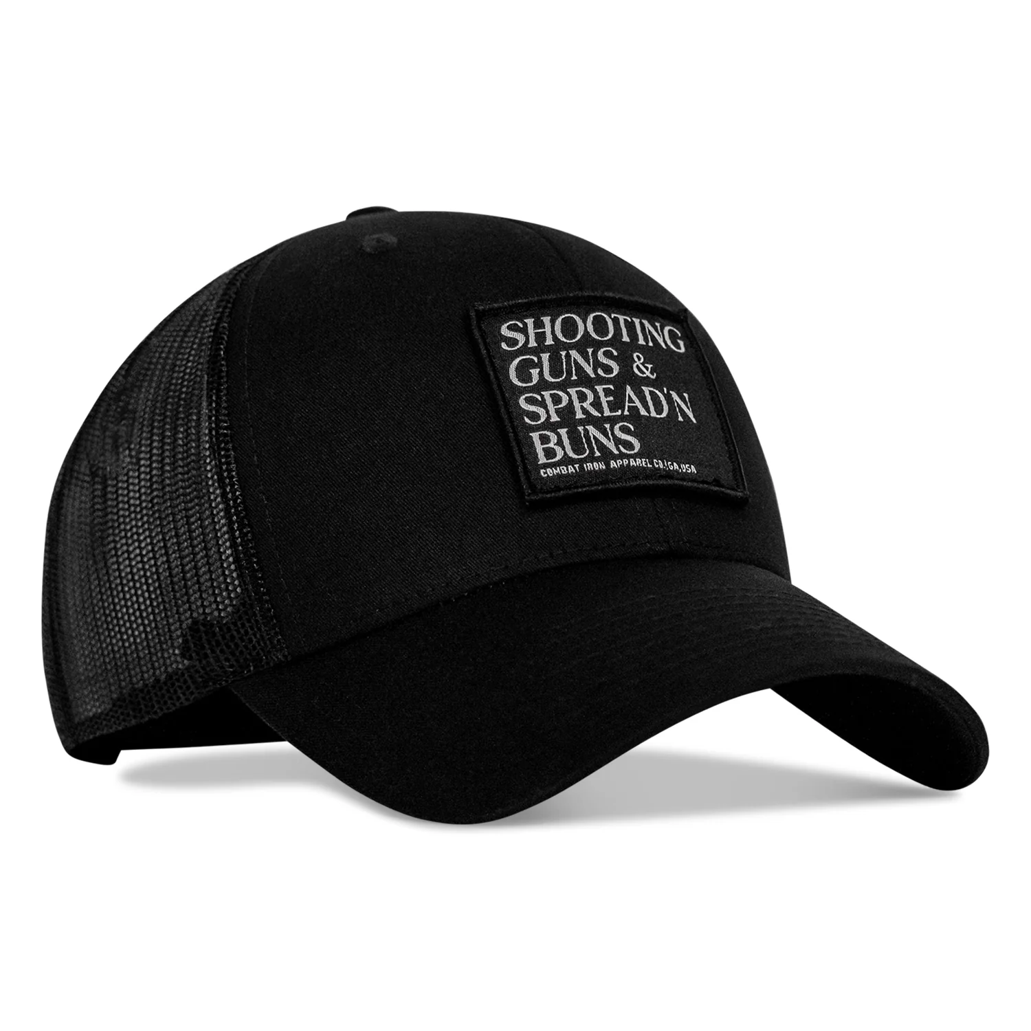 Shooting Guns & Spread'n Buns Patch Snapback Hat - Image 5