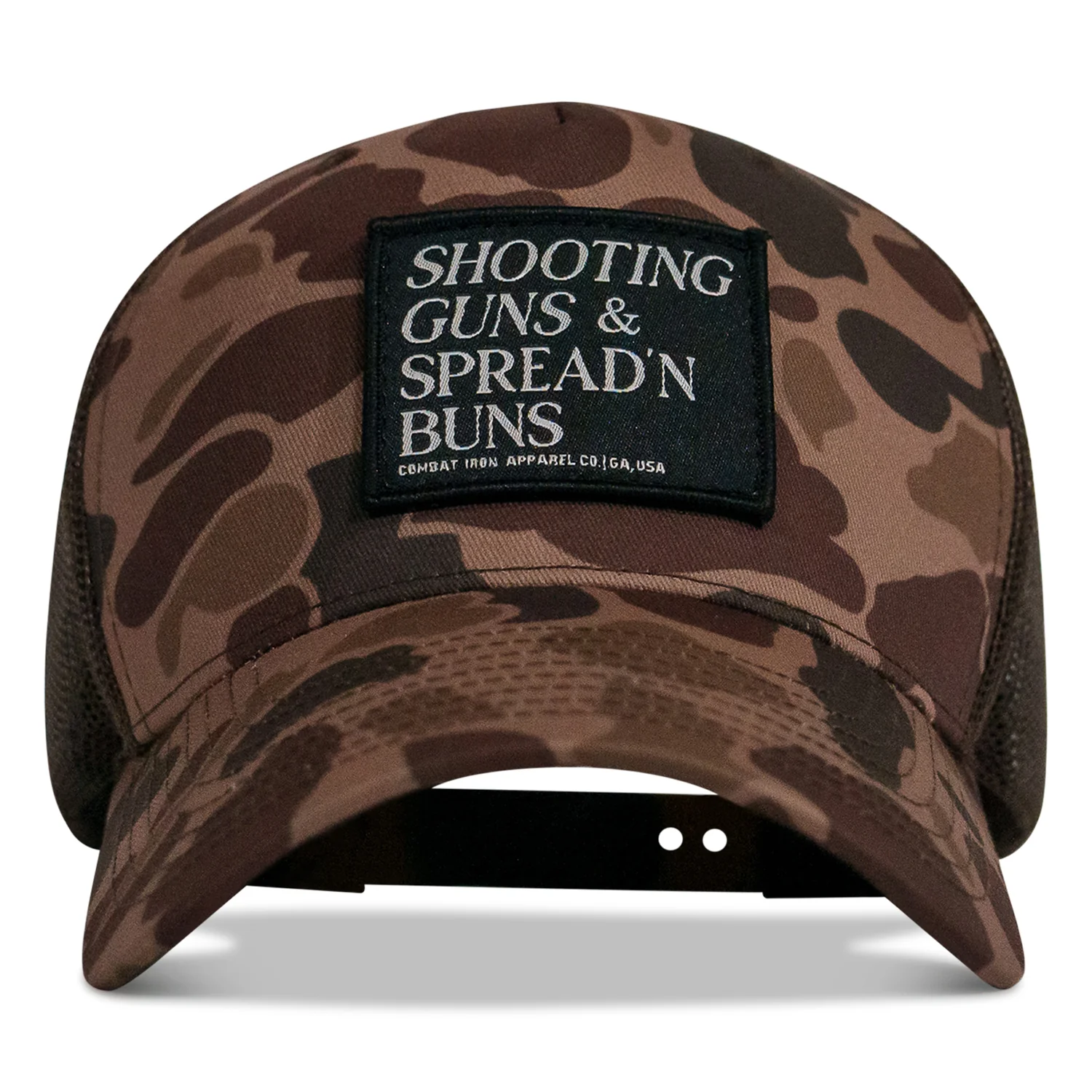 Shooting Guns & Spread'n Buns Patch Snapback Hat - Image 6
