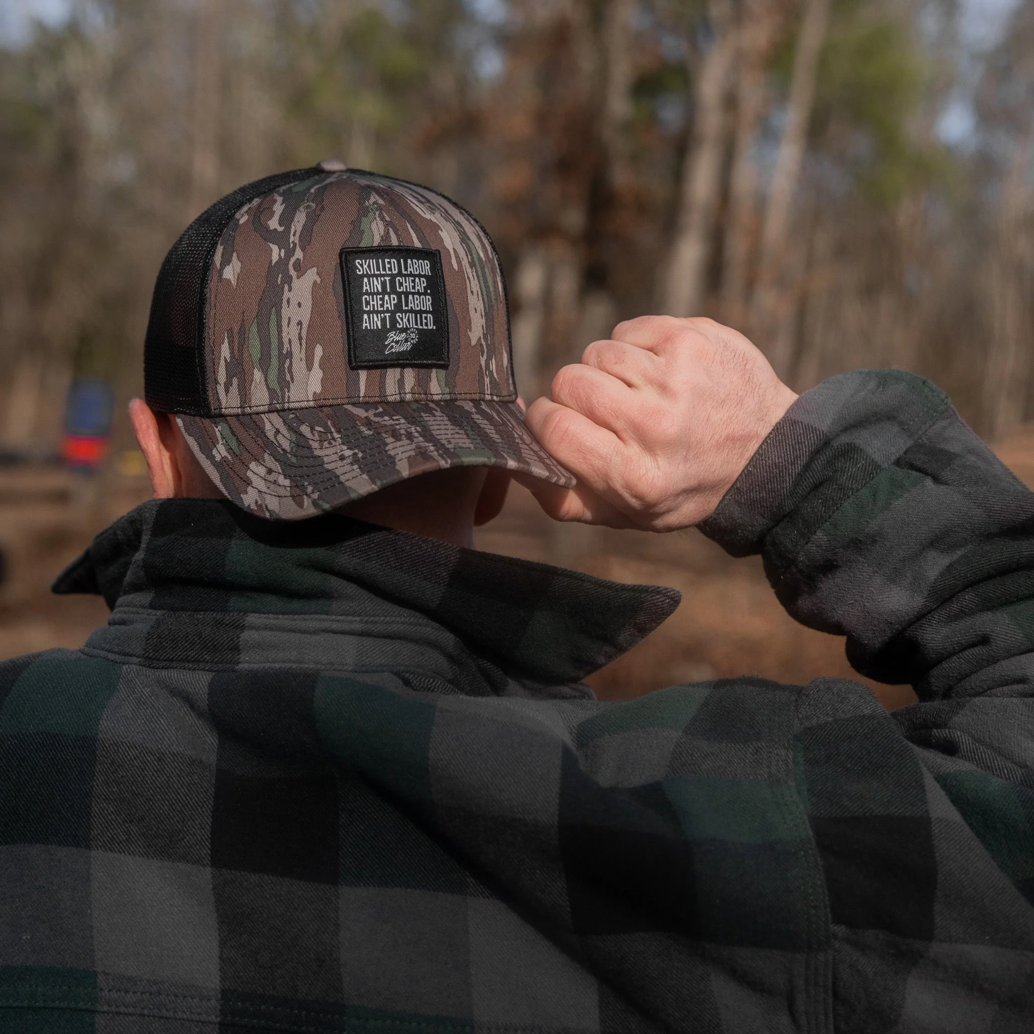 Skilled Labor Ain't Cheap Patch Snapback Hat - Image 47