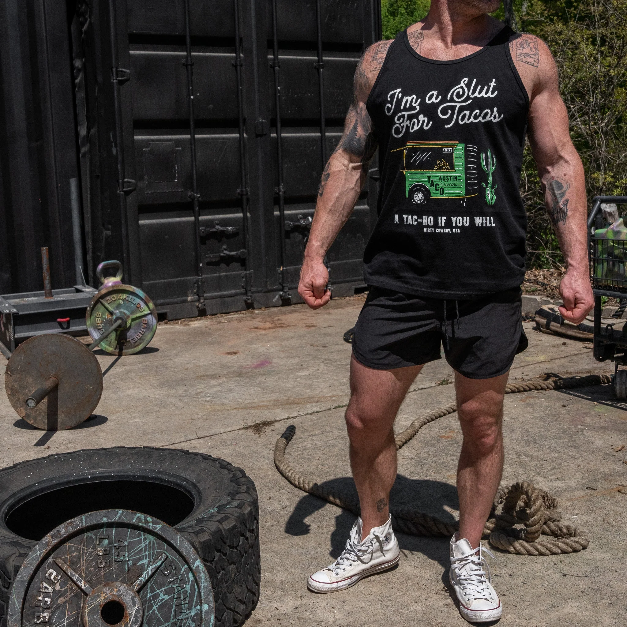 Slut For Taco's Men's Tank - Image 4